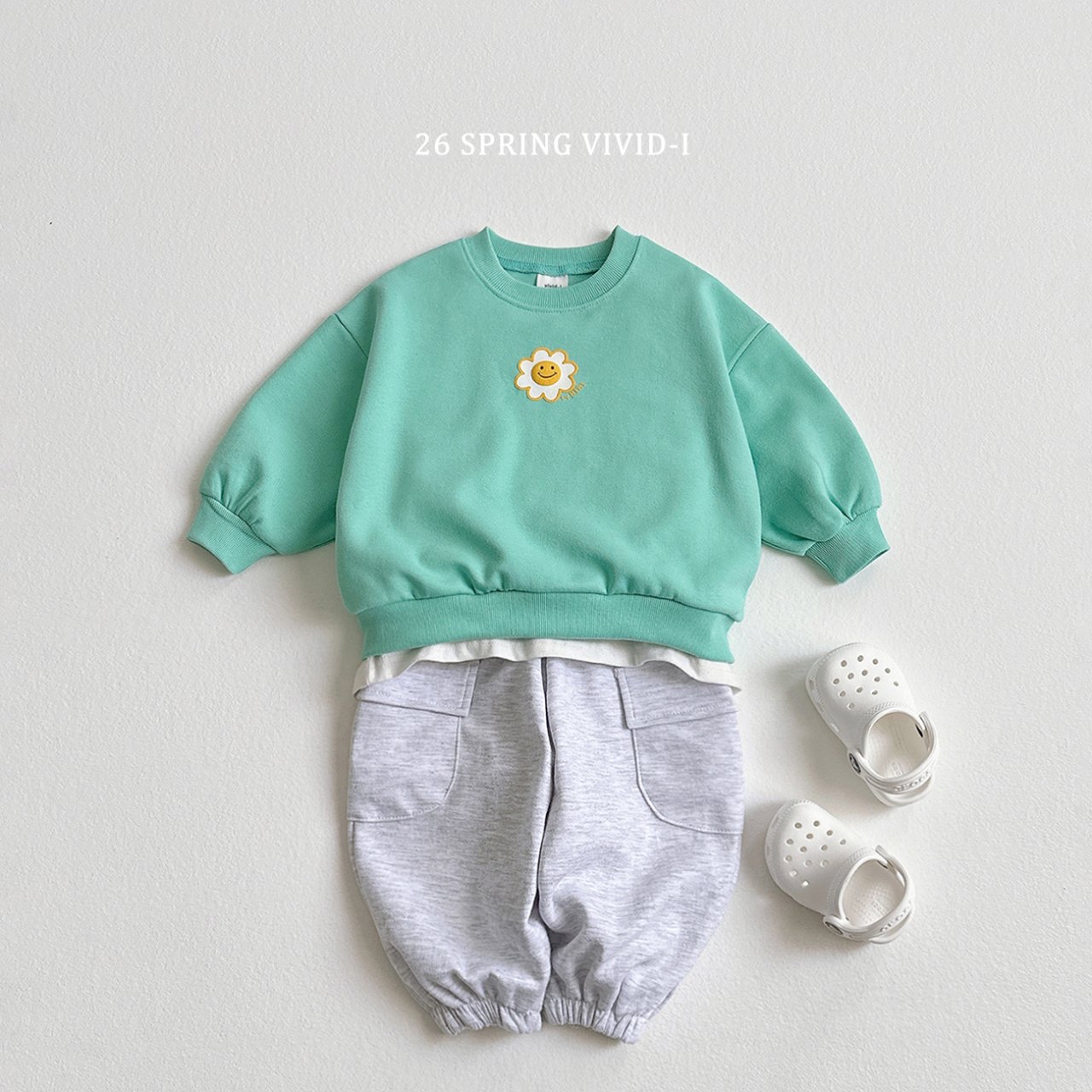 🌸預訂 韓國直送🌸🇰🇷VIVIDI三色立體花花印花長袖上下套裝