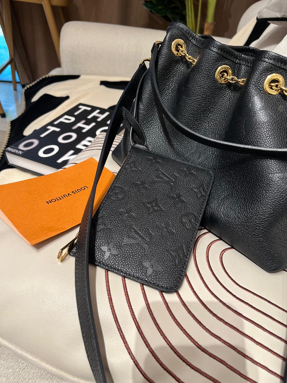 Lv Bundle 2 way bag M47209 Empreinte Calfskin Monogram  100%Authentic ,98%new ✅專門店收據✅塵袋✅box