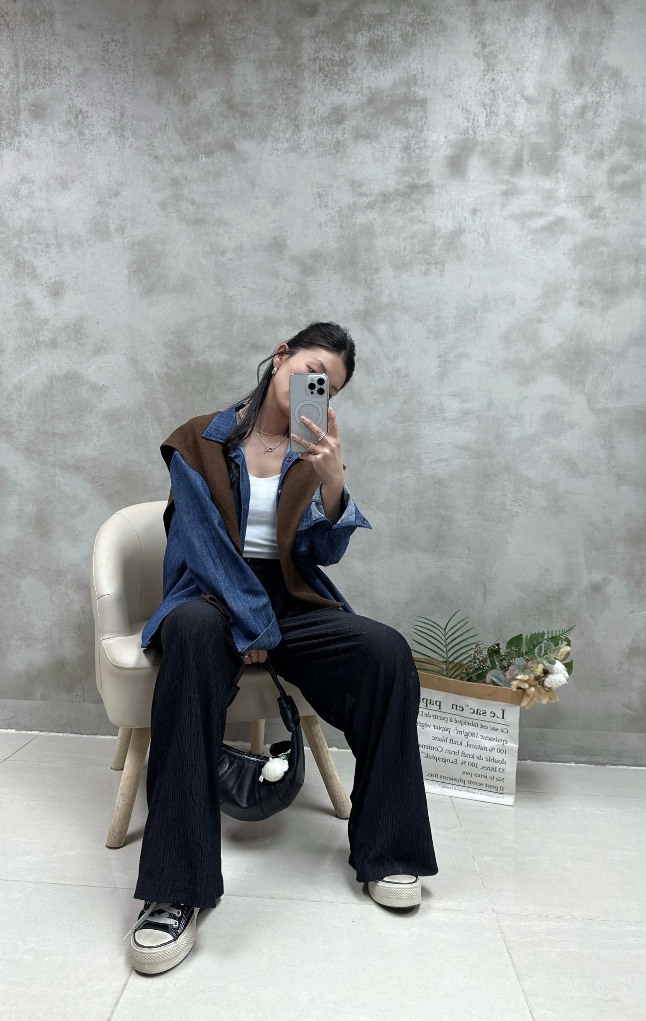 皮牌牛仔恤衫外套