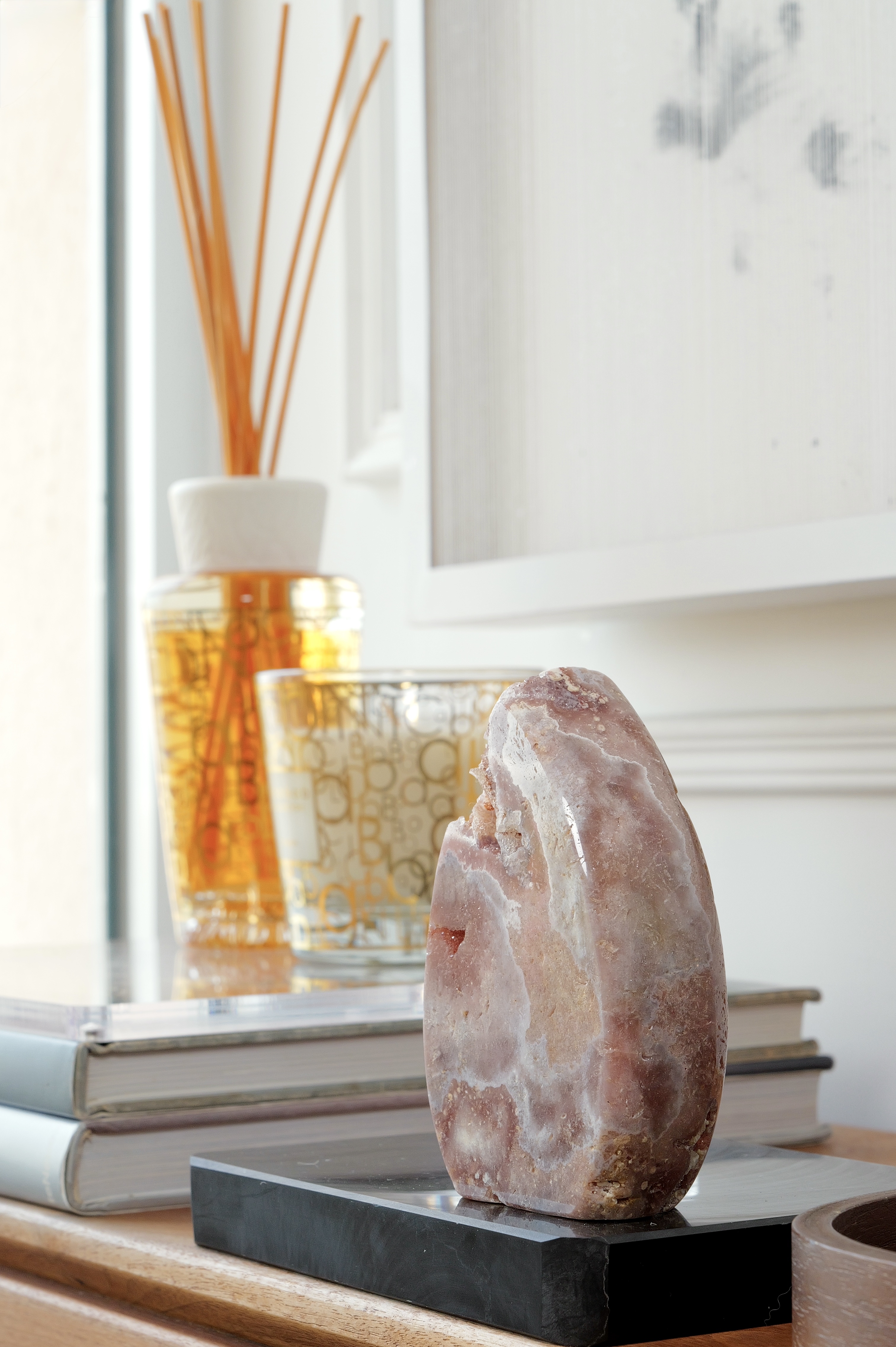 ༒ 11.7cm粉紅紫水晶 晶牙火焰形原石柱擺件༒ PA.7075CA8G5TS-RA28*5NM