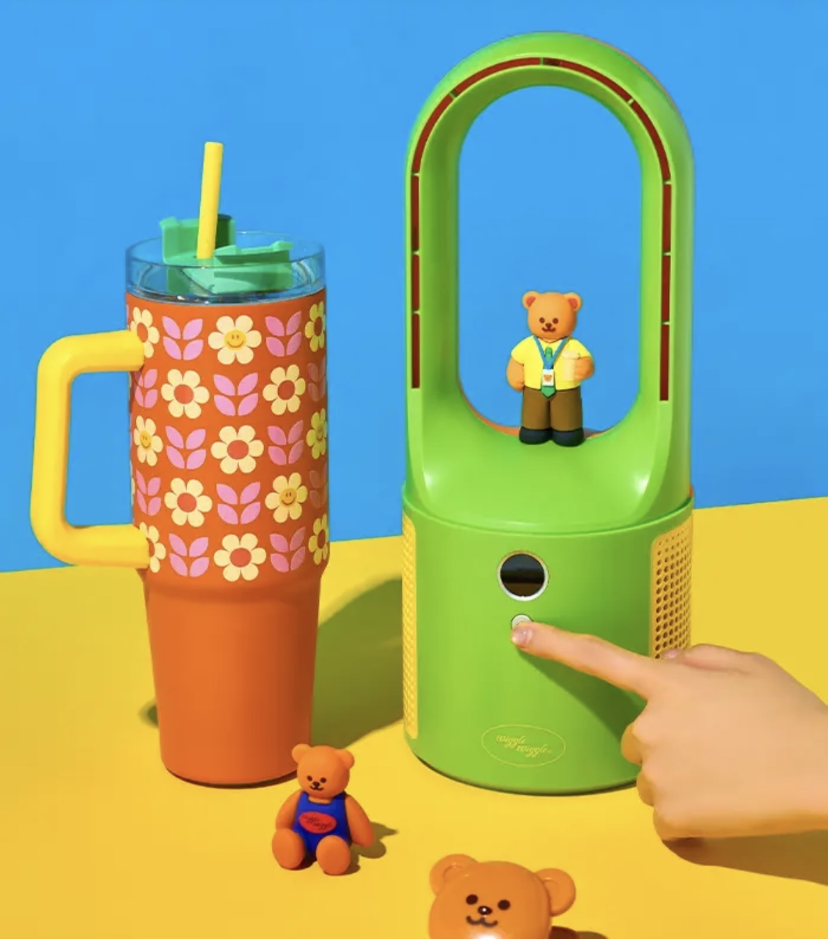 Wiggle Wiggle 無葉片公仔座枱風扇🧸🌀 