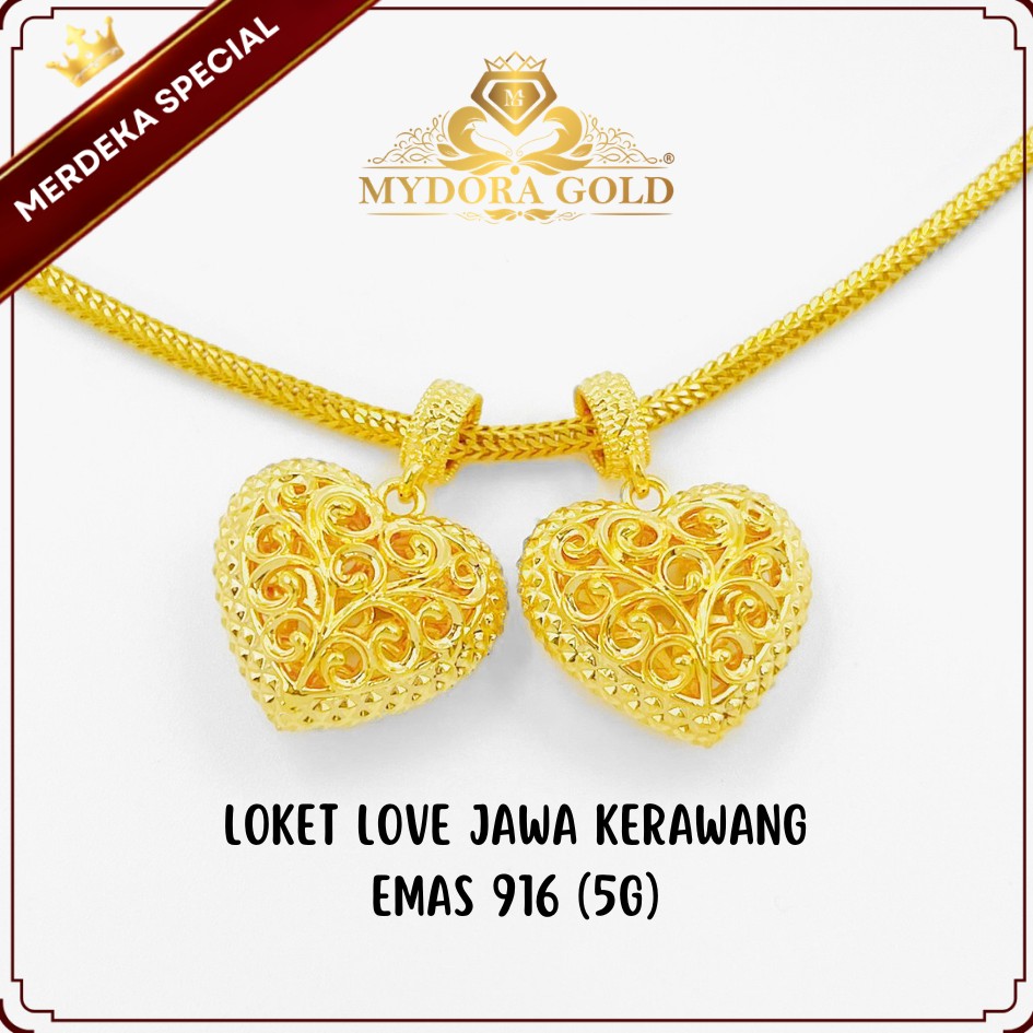 MYDORA Loket Love Jawa Kerawang (5G) l EMAS 916/22K