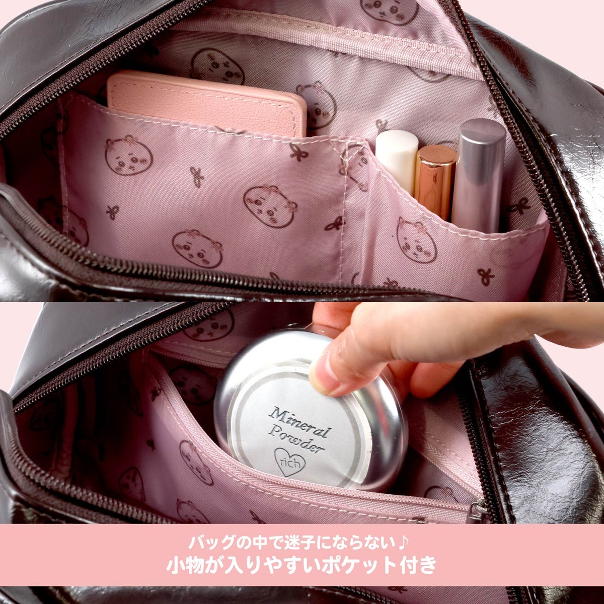 日本預訂📍日本Chiikawa刺繡圖案Boston Bag 不包郵