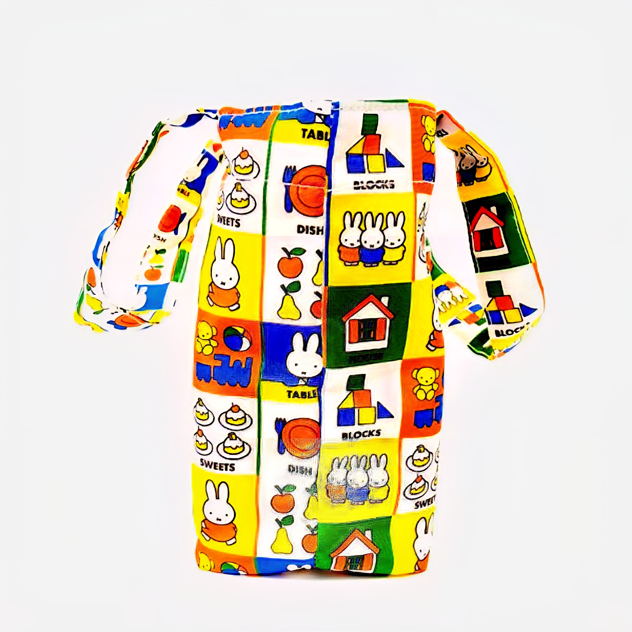 miffy 格仔 膠面 拉鏈 手挽袋 MFAP505