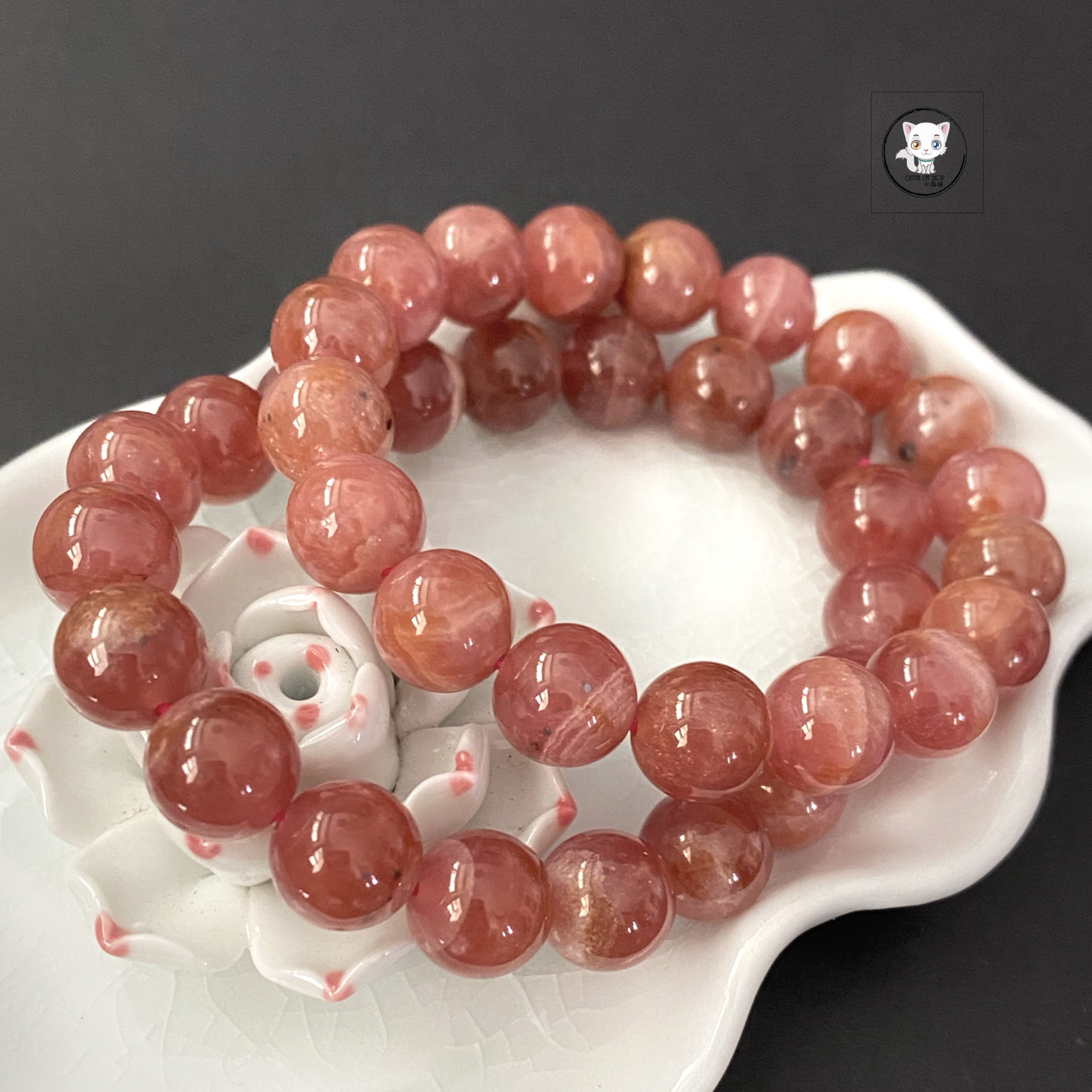 阿根廷紅紋石手鏈 11mm