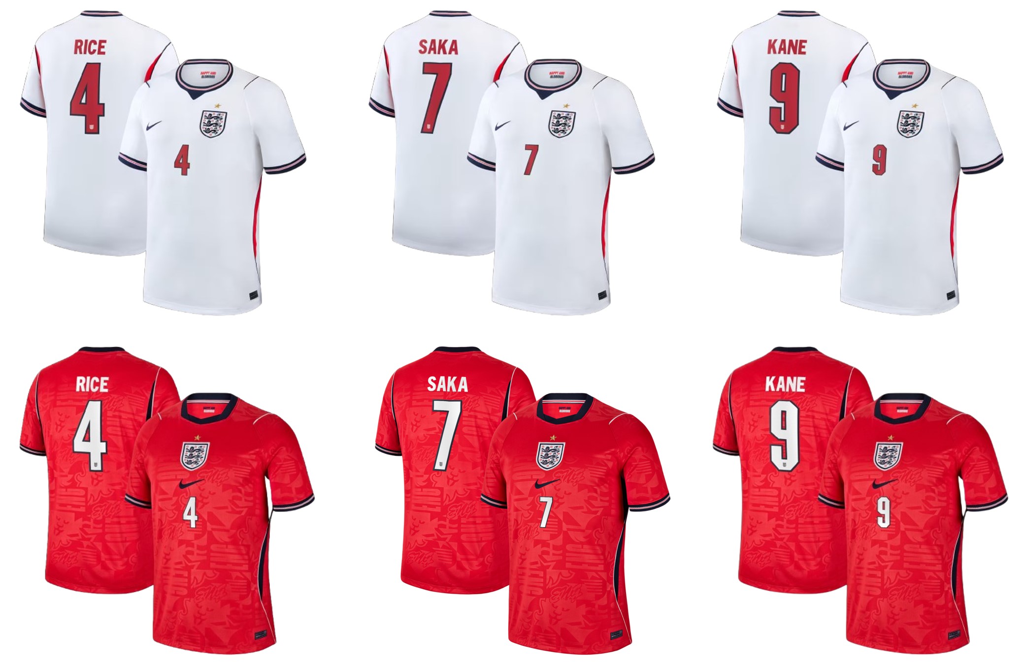 經典三色重現 Nike England 英格蘭 2026-27 童裝作客球迷版球衣 (可加印字章) IB5197