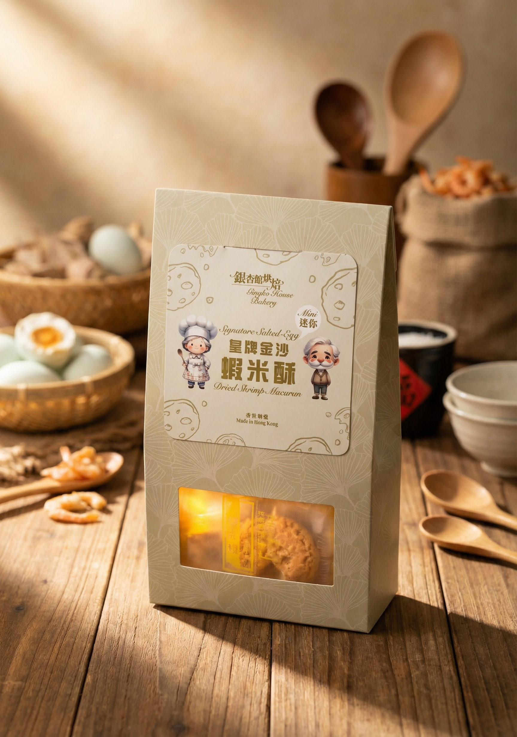CWC201 金沙鹹蛋蝦米酥 (迷你 - 8件裝)
