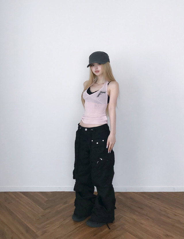 Halterneck Graphic Slim Fit Top