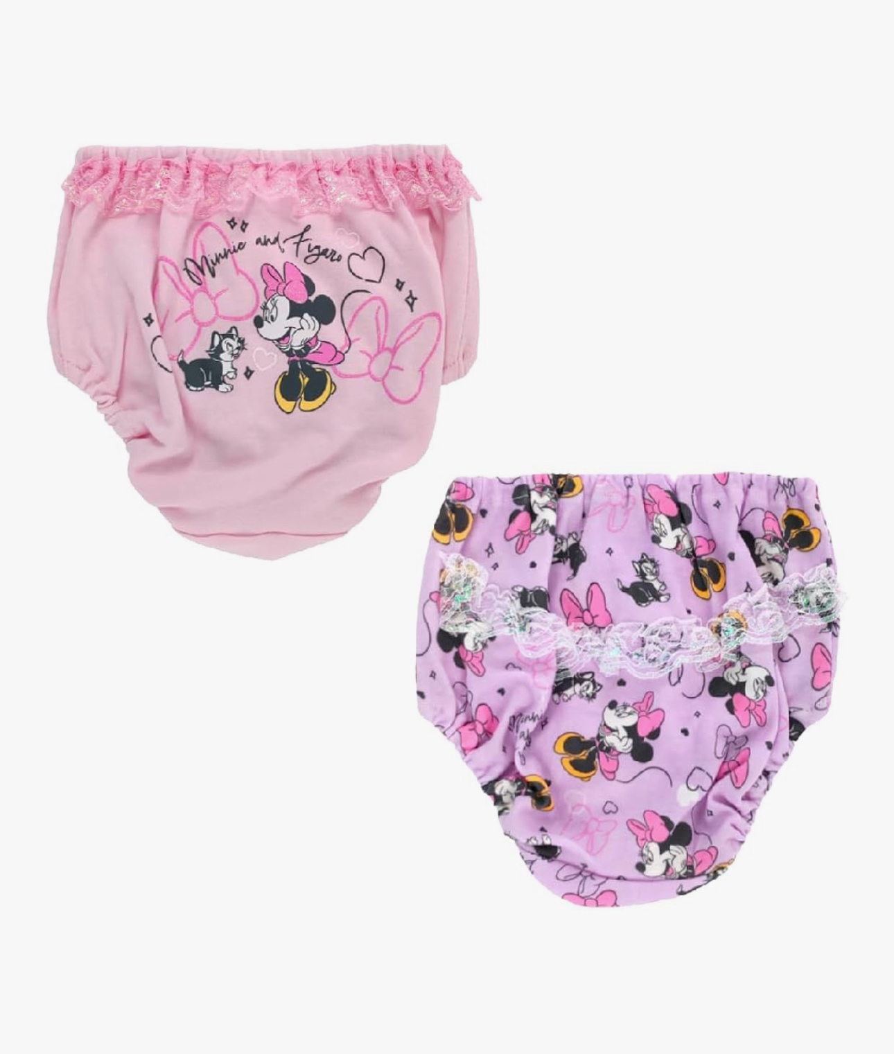 🇯🇵預訂 日本直送🇯🇵米妮人物滿印絲帶蕾絲女童內褲兩件套裝