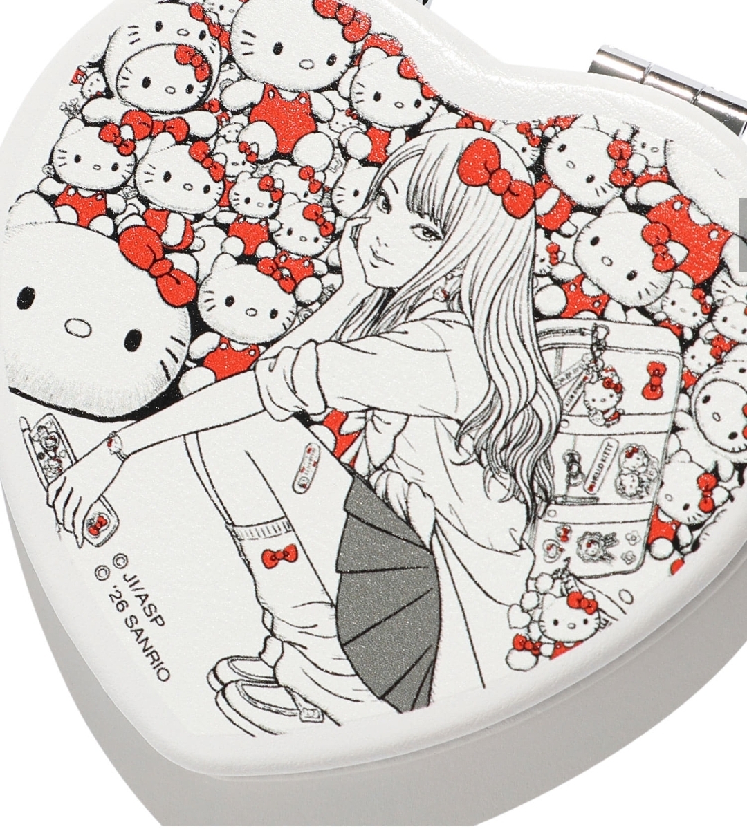 伊藤潤二  × Sanrio × niceghostclub 聯動限定系列｜心型鏡子