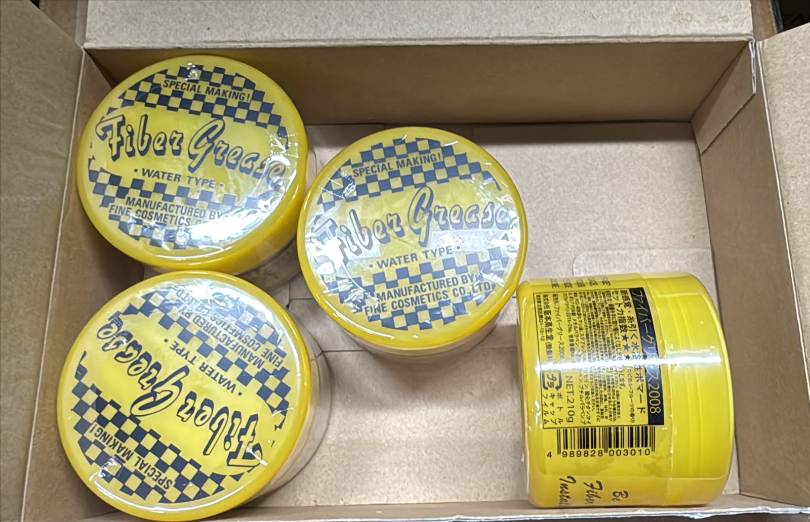 Cool Grease Fiber Grease Hair Pomade 酷油脂纖維絲髮蠟 輕至中支撐 210g or 7.4oz 髮油/髮膠/髮蠟