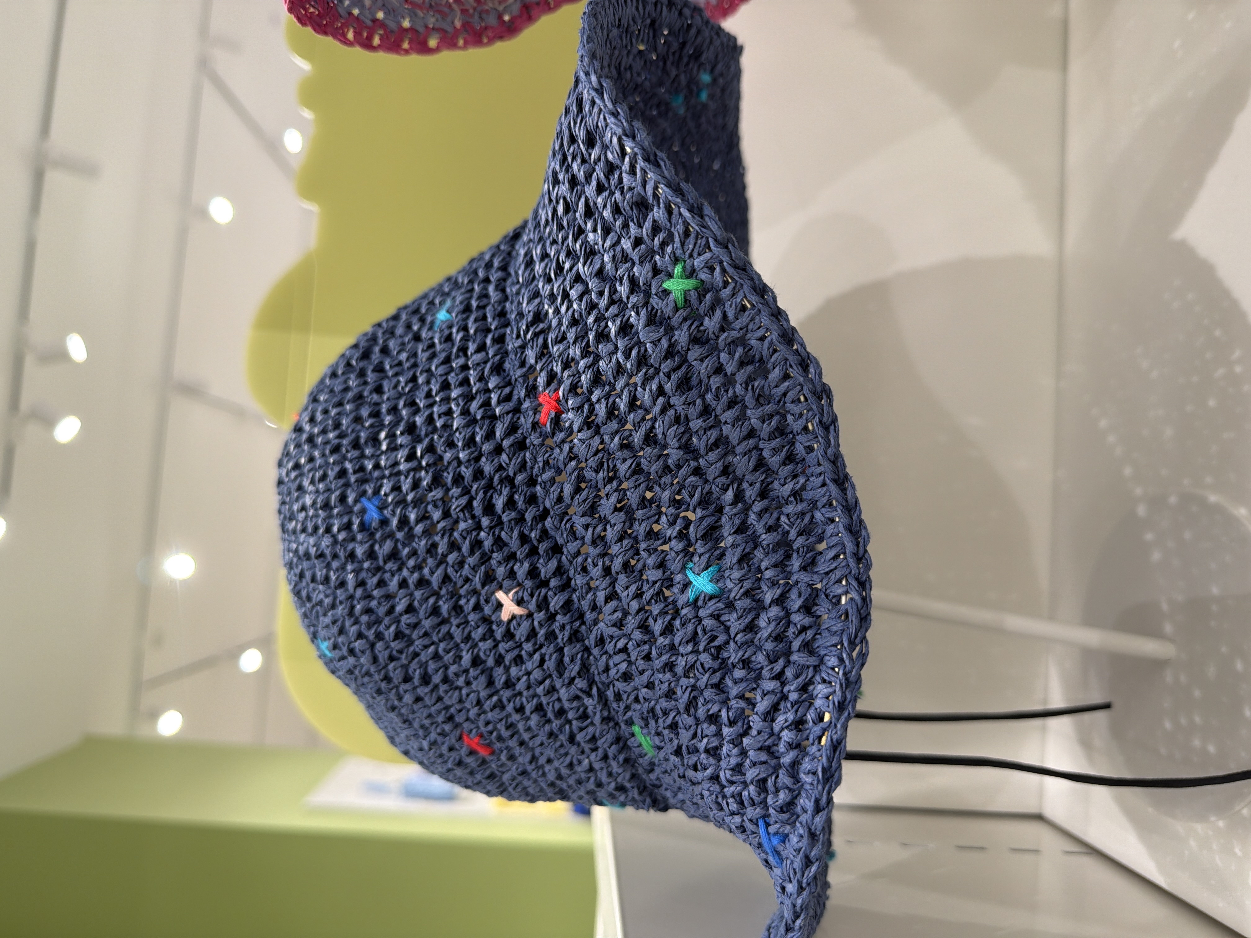 Colorful Mixed Yarn Straw Hat