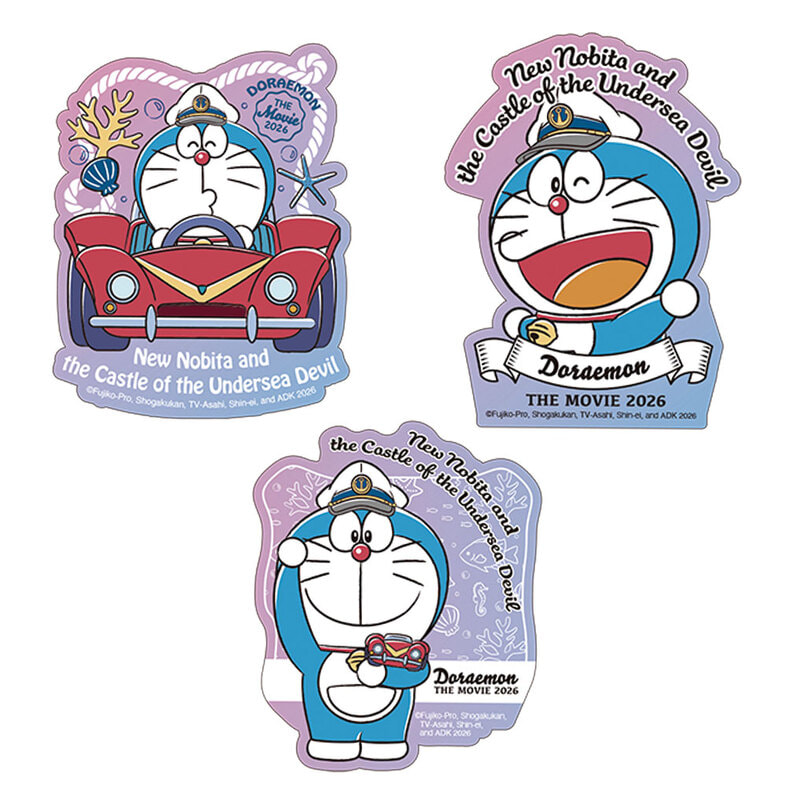 [現貨 / 訂購] 多啦A夢 2026 電影《海底鬼岩城》文具: 原子筆/貼紙/File/Memo/明信片