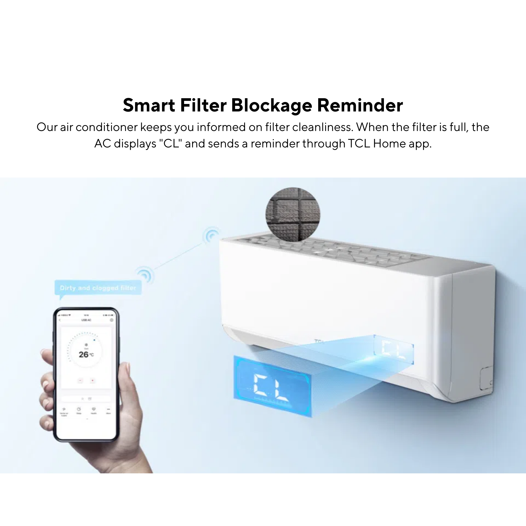 TCL 1.0HP Gentle Cool Pro Series Inverter Air Conditioner (TAC-10CSD/TPH21I)