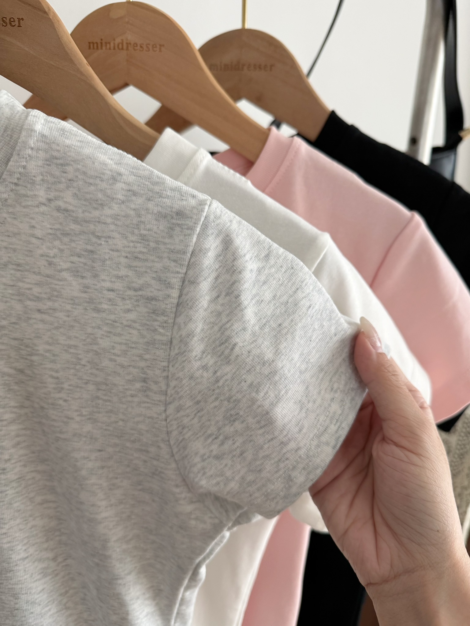 Hailey Cotton Tee | Ash