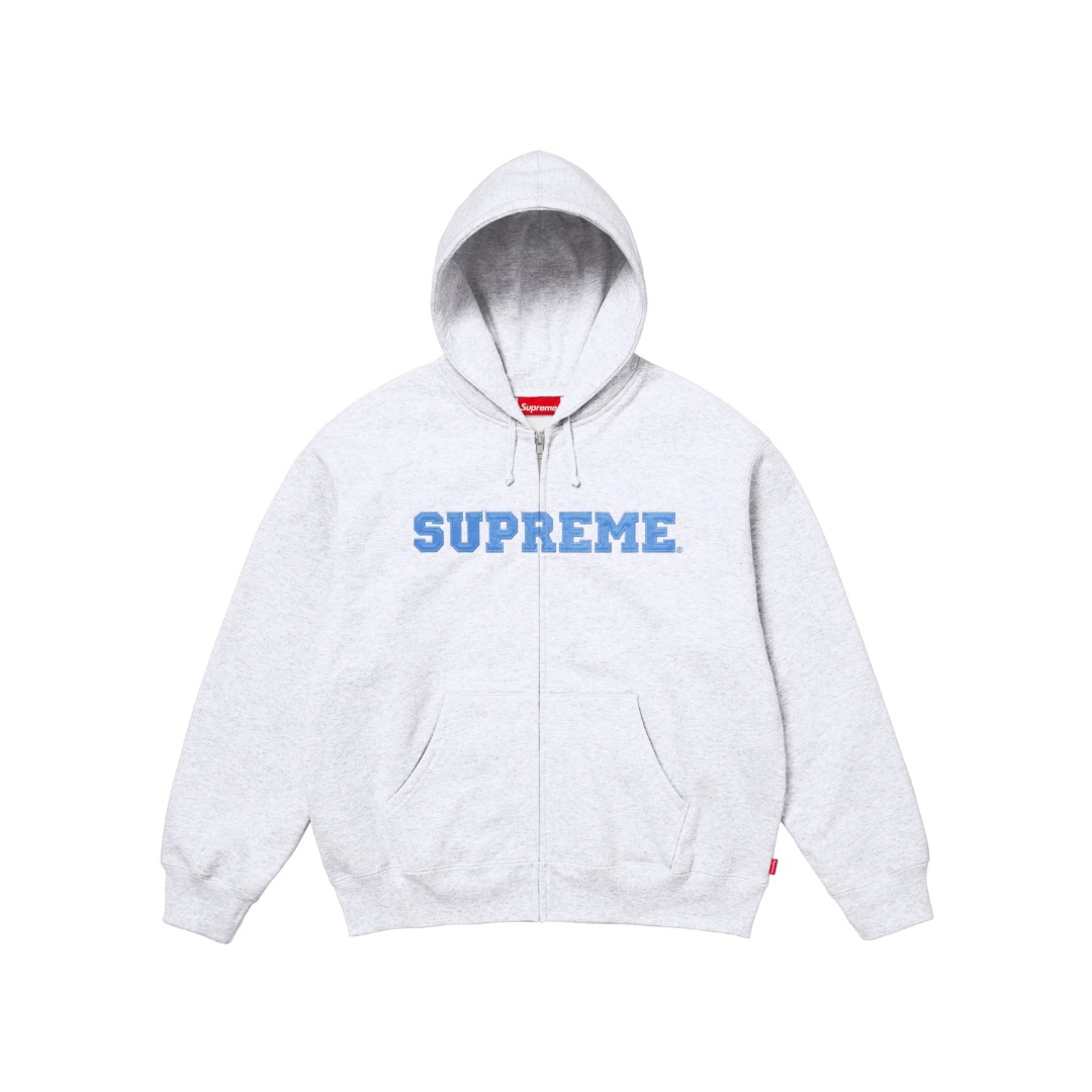 Supreme Collegiate Appliqué Zip Up Hooded Sweatshirt