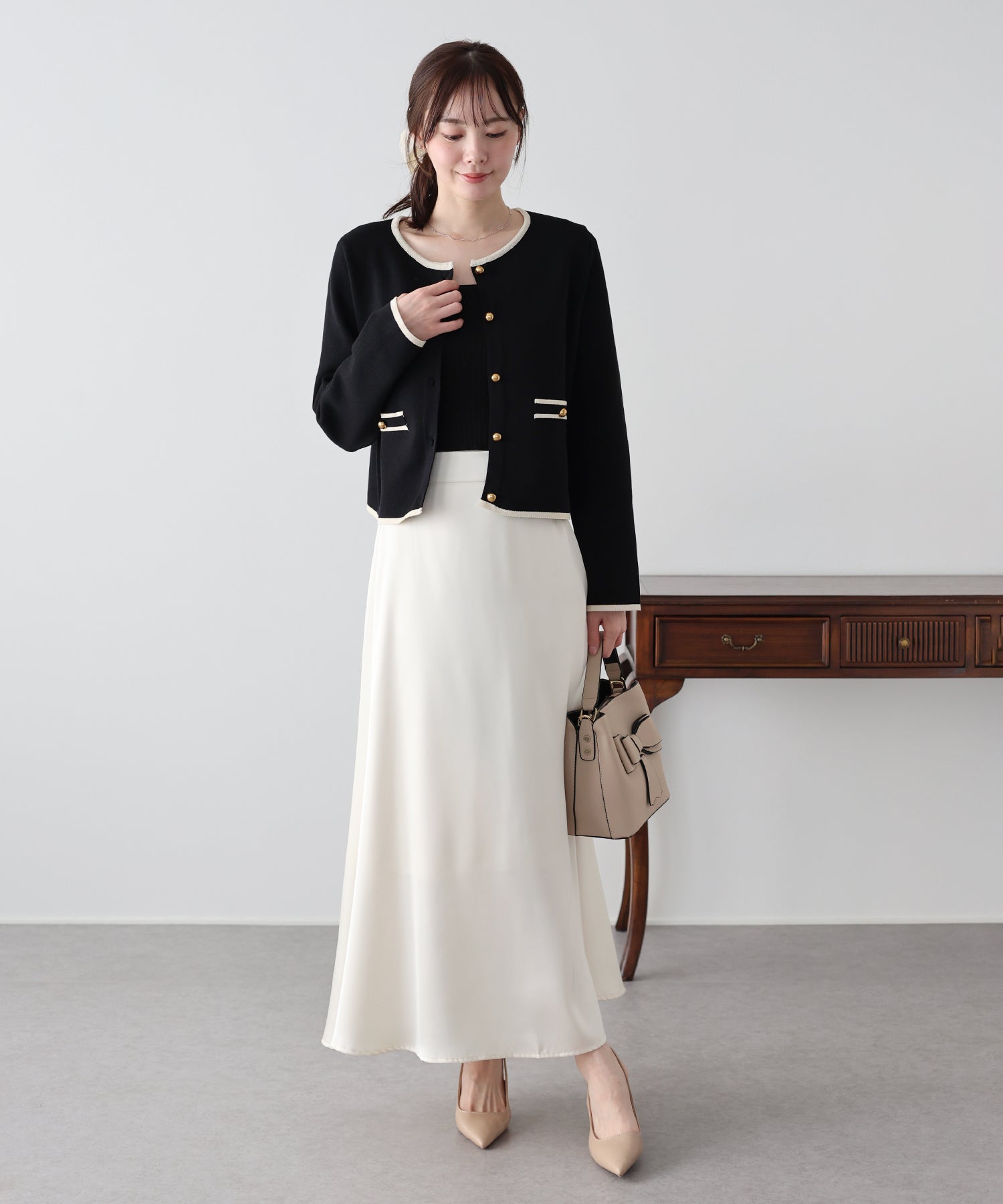 <JP> 小香風拼色Tweed Cardigan * 3色入 <預購>