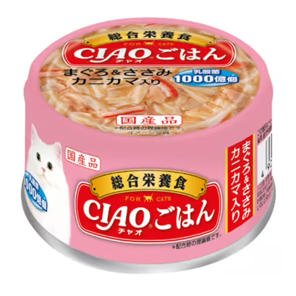 CIAO 主食罐系列  吞拿魚 & 雞肉 85g (4味)