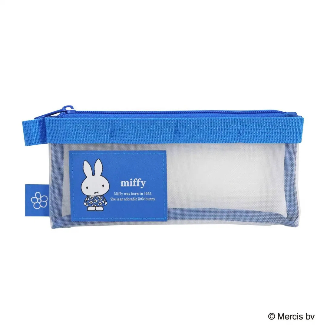 MIFFY 網 POUCH 筆袋 藍花裙