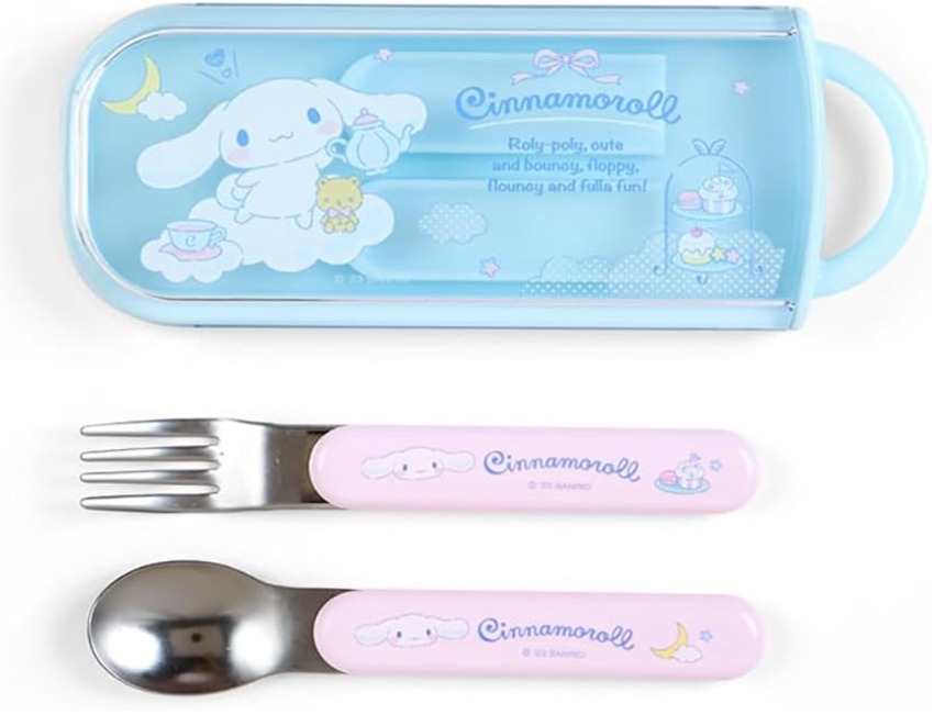 日本🇯🇵Sanrio 抗菌滑蓋匙叉套裝🥄