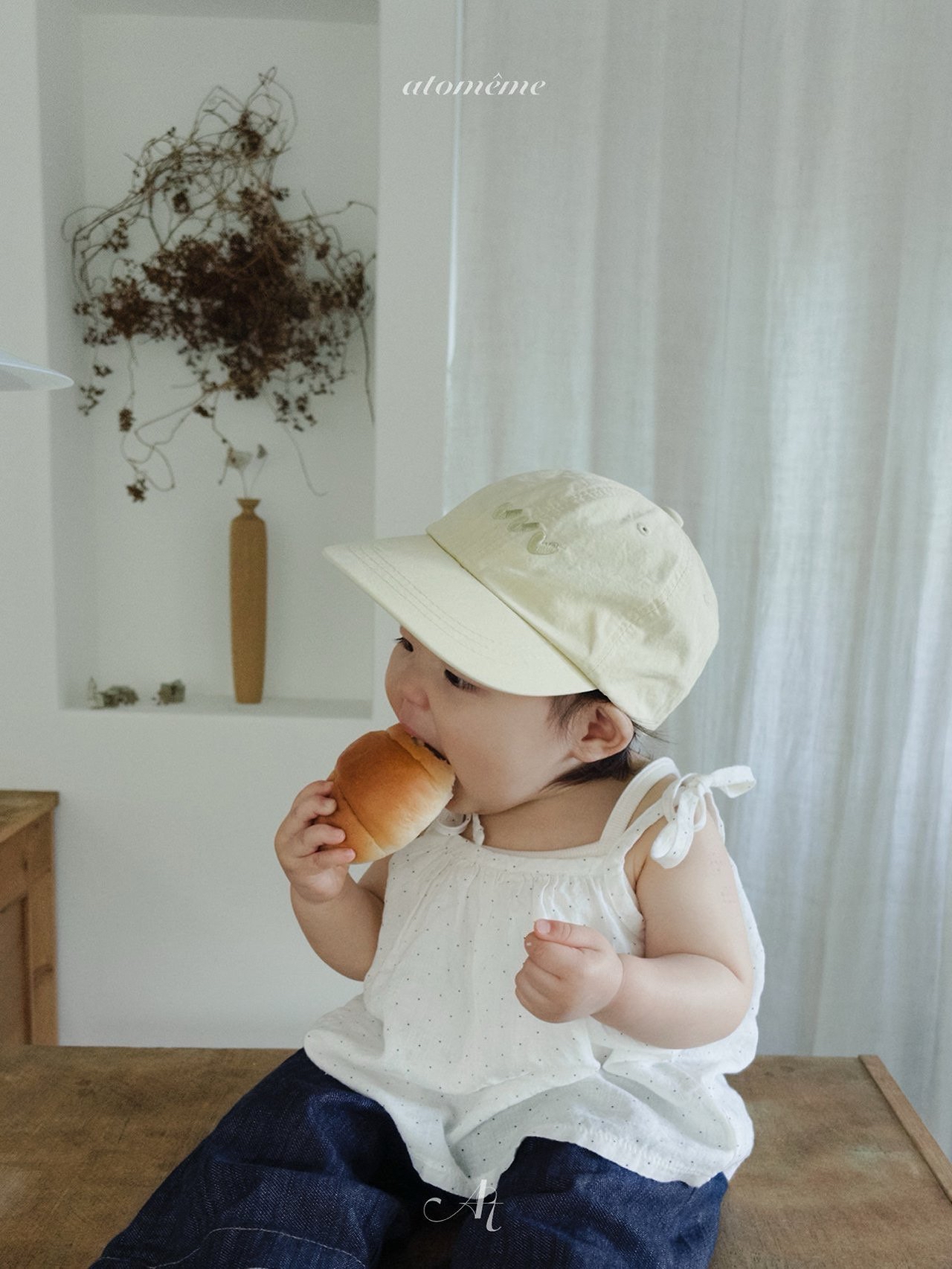 Atomeme | Heart cap(Yellow free size)