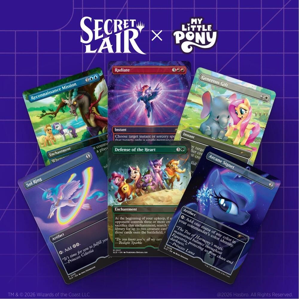 SECRET LAIR X MY LITTLE PONY: FRIENDSHIP IS MAGIC FOIL EDITION