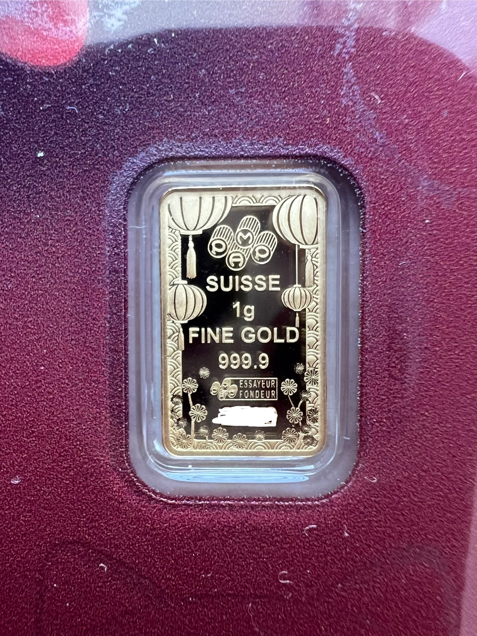 (SN:2790) PAMP Good Luck Cat 1g 🇨🇭Swiss Fine Gold Bar Emas 999.9 招财猫