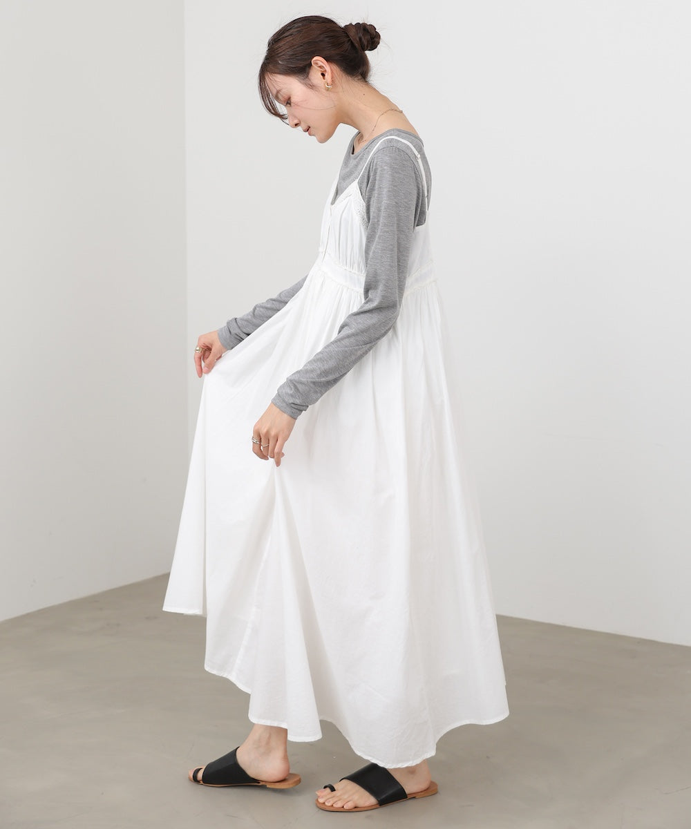 <JP> Premium Lace Button Flared Camisole OPS * 3色入 <預購>