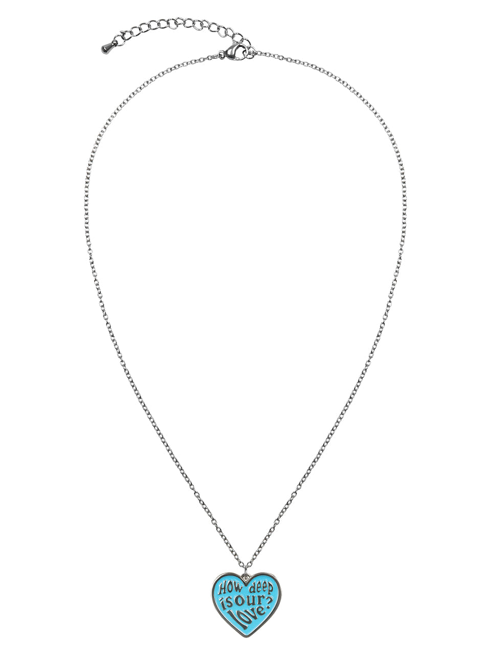 LOVE PENDENT NECKLACE (BLUE)