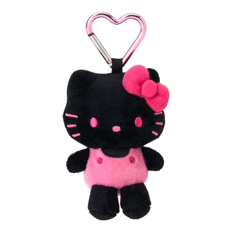 現貨｜Sanrio Hello Kitty 日版 吊飾 毛公仔 連 心形扣 (黑色 67413-3)