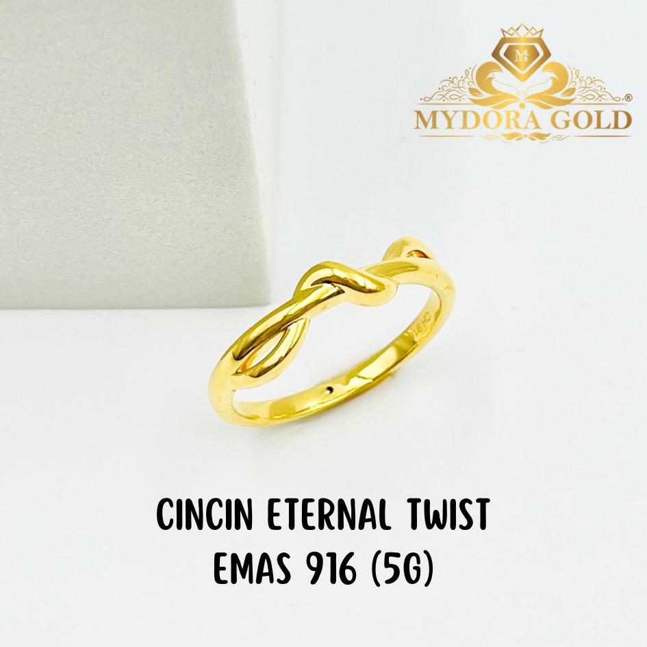 MYDORA Cincin Eternal Twist (5G) l EMAS 916/22K