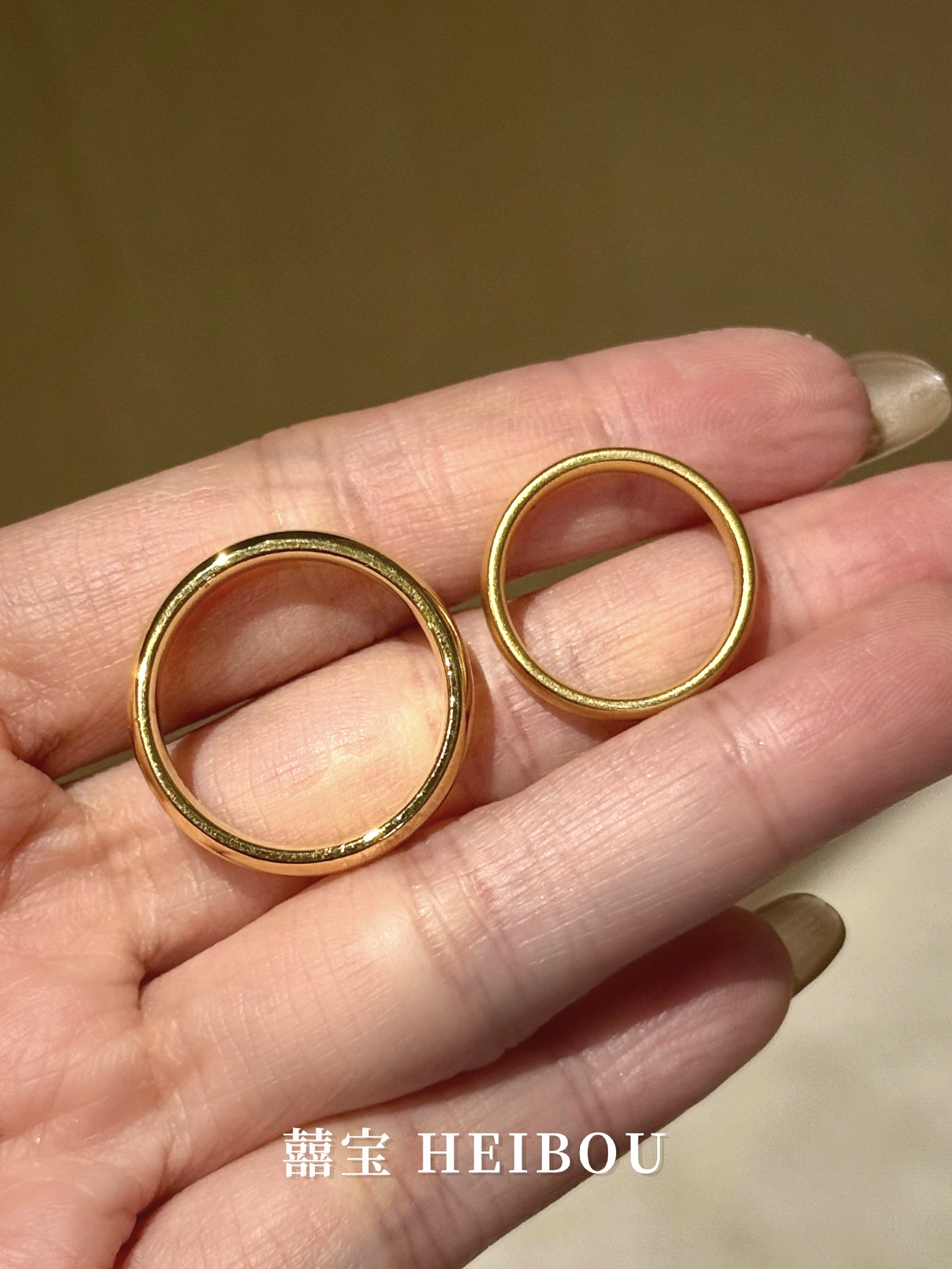 【无氢5D】光面/古法泥鳅背-戒指