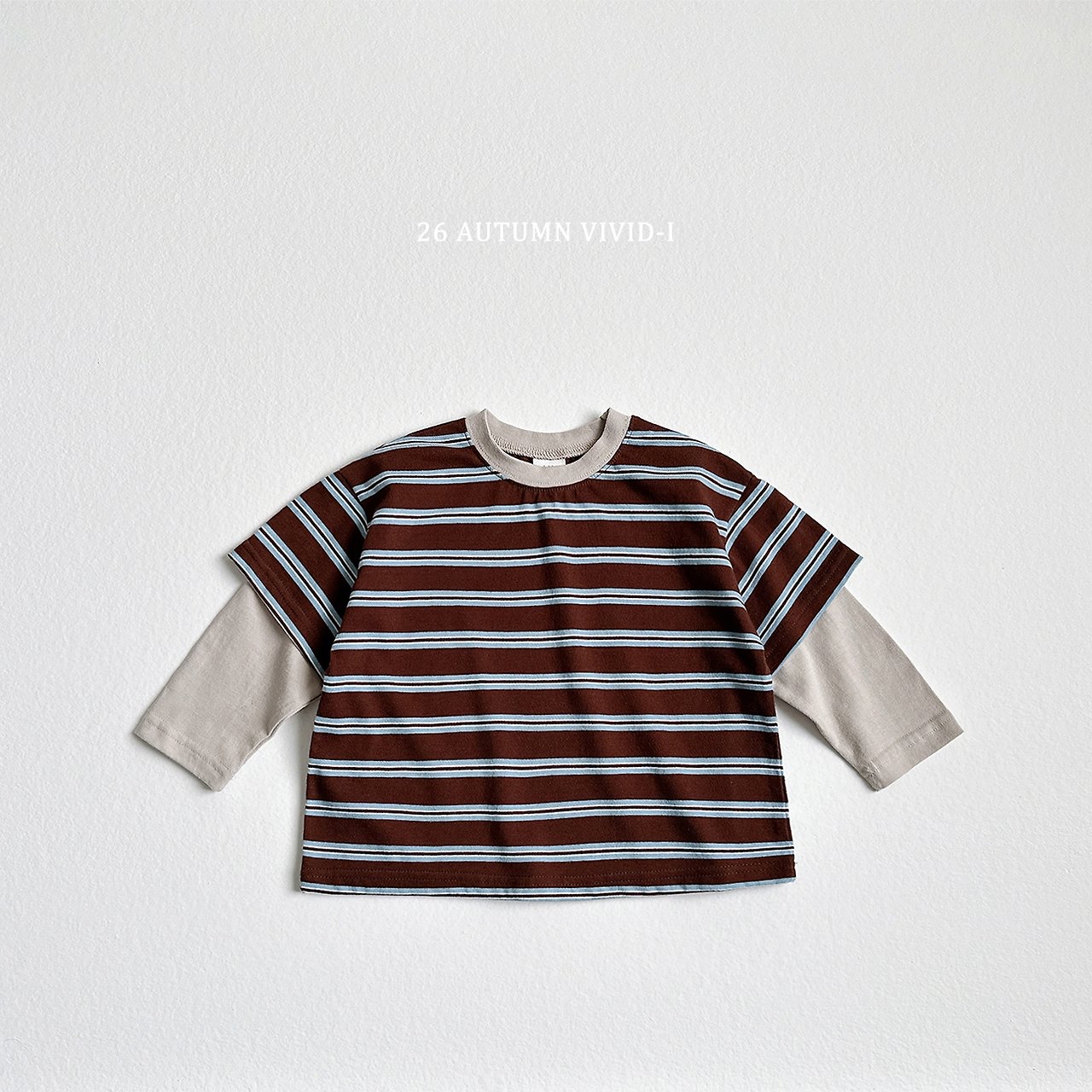 Vivid | Multi-stripe double tee