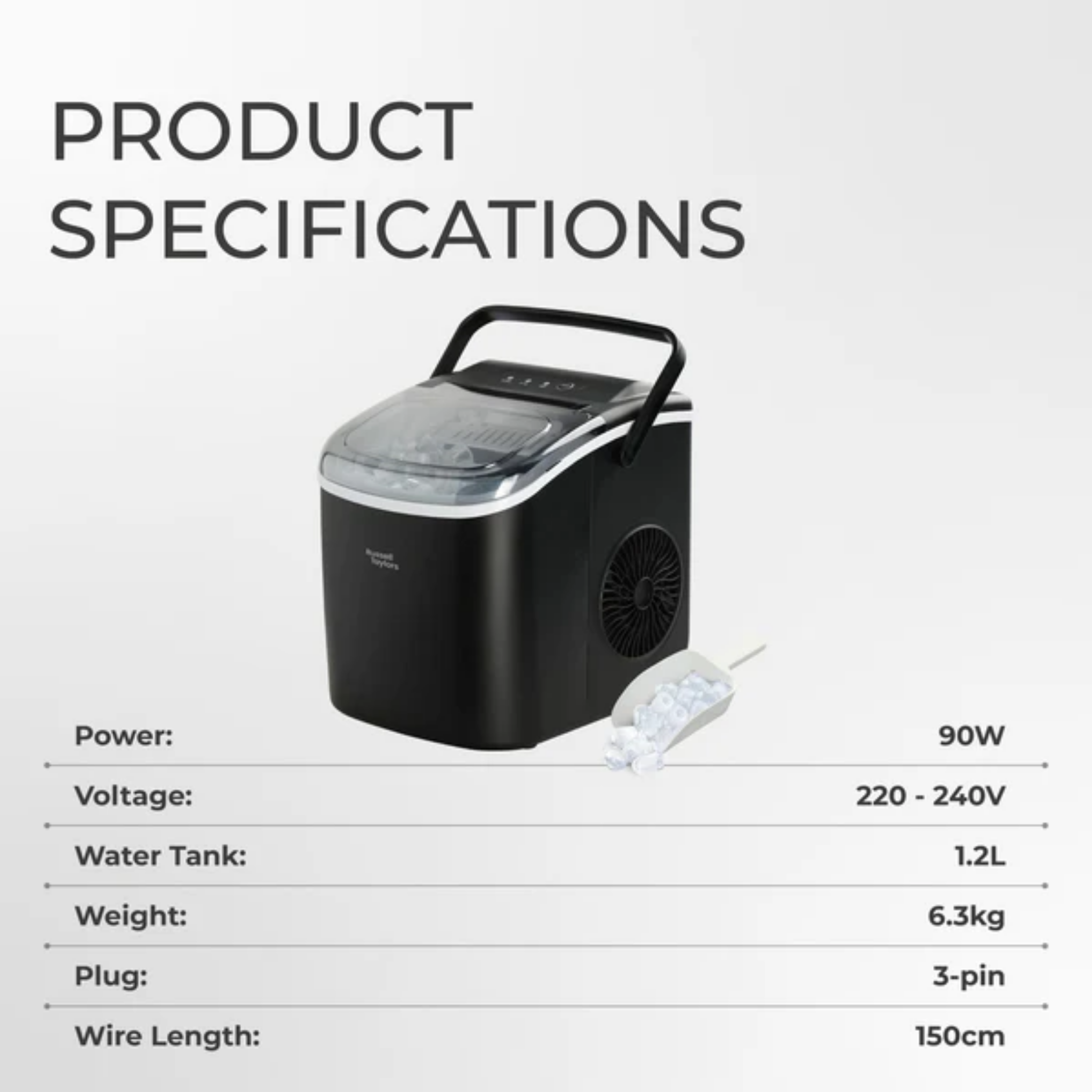 Russell Taylors Portable Ice Maker (IM1)