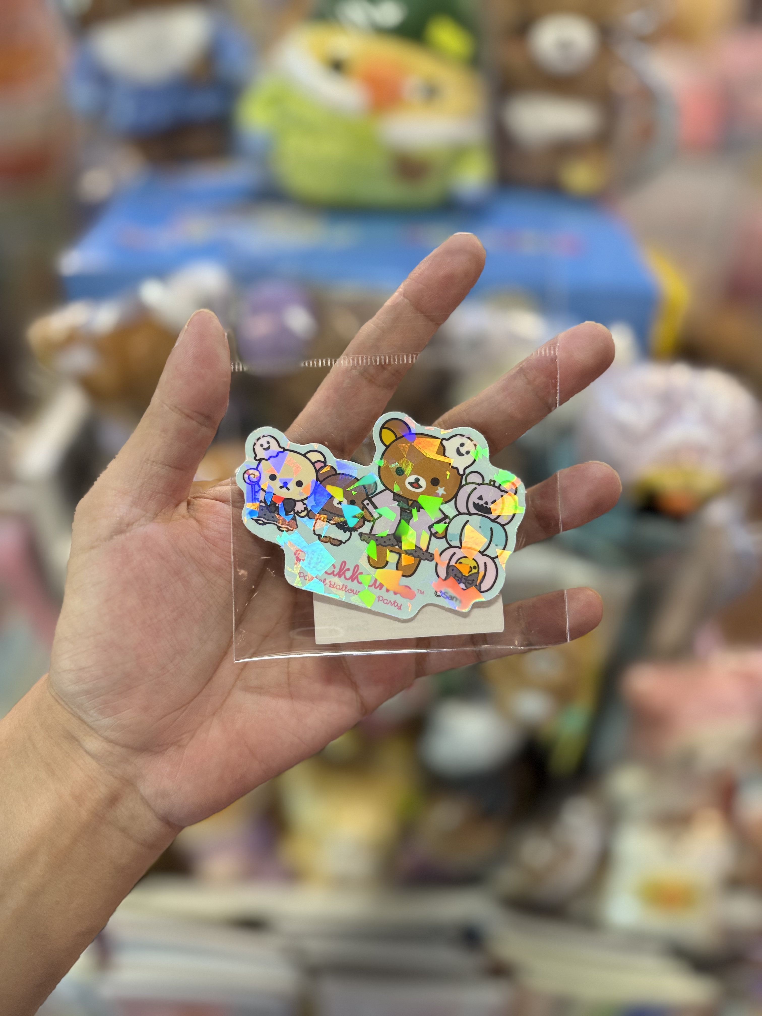 《現貨》全新日本專店限定萬聖節造型閃閃貼紙