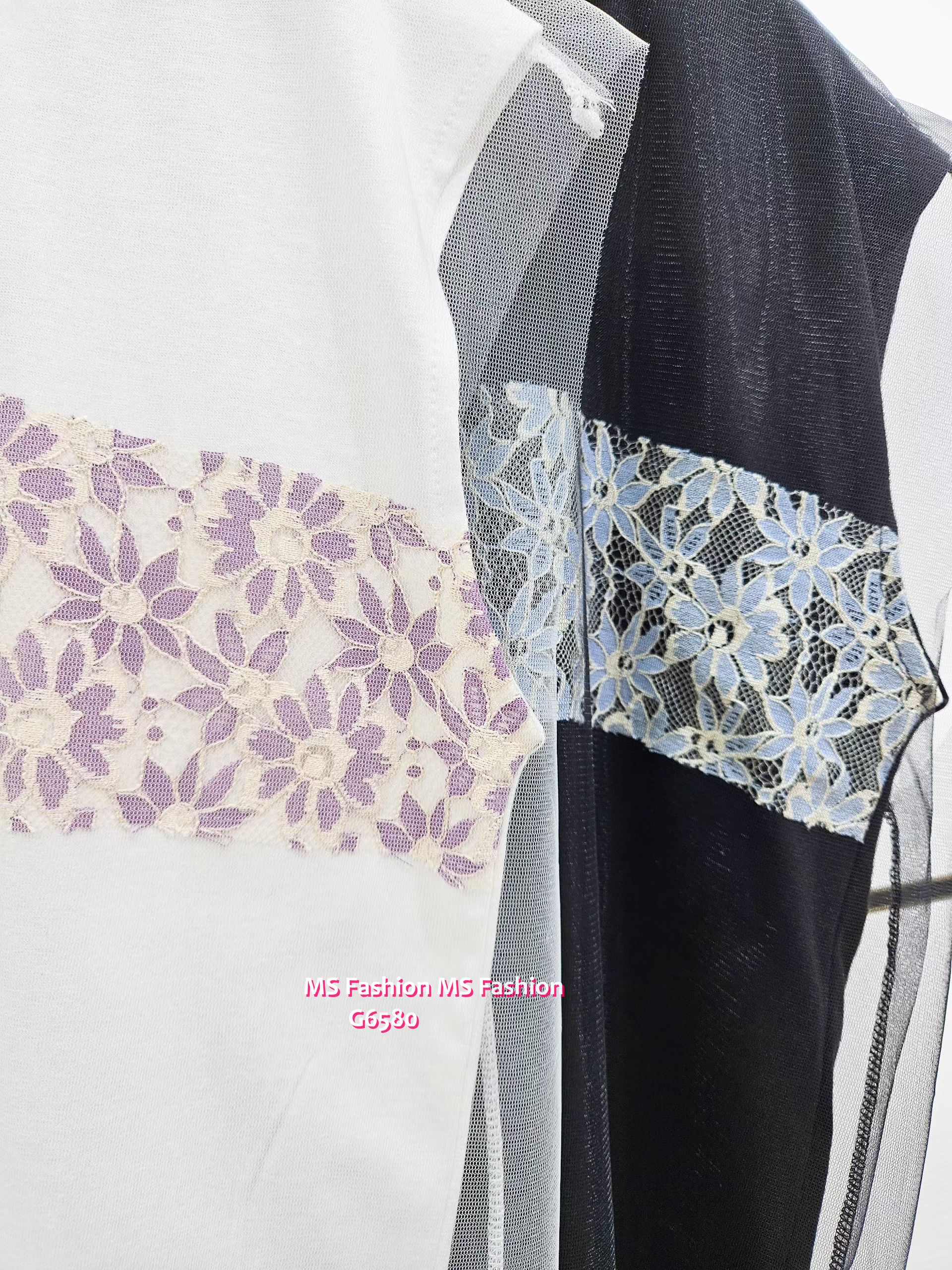 G6580 花花lace腳背心