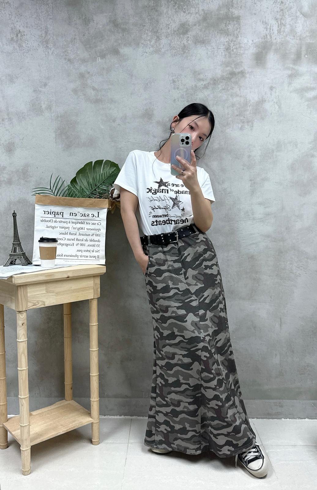 A15 復古鍋釘print Tee