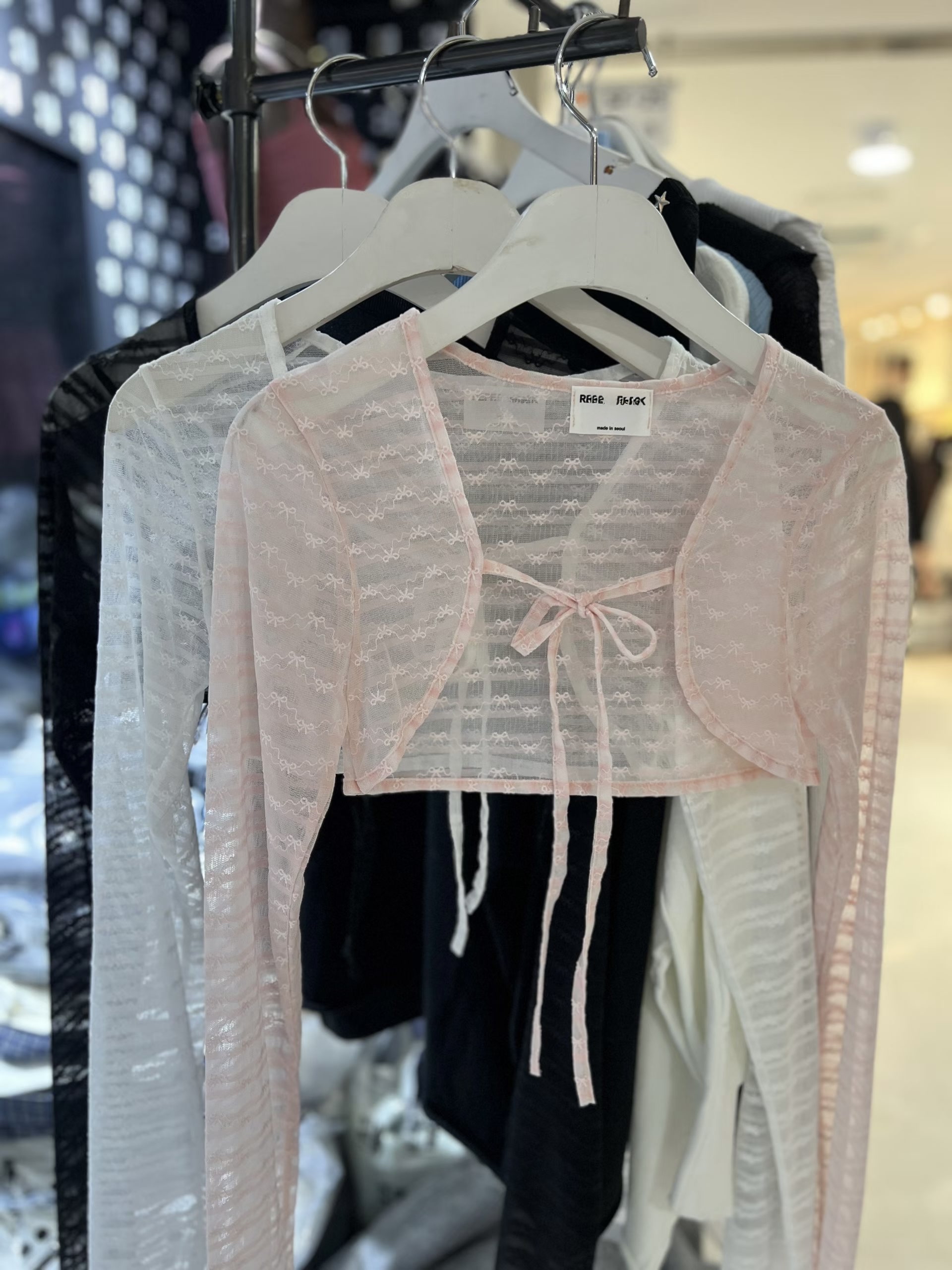 韓國透視Lacy 蝴蝶結outer