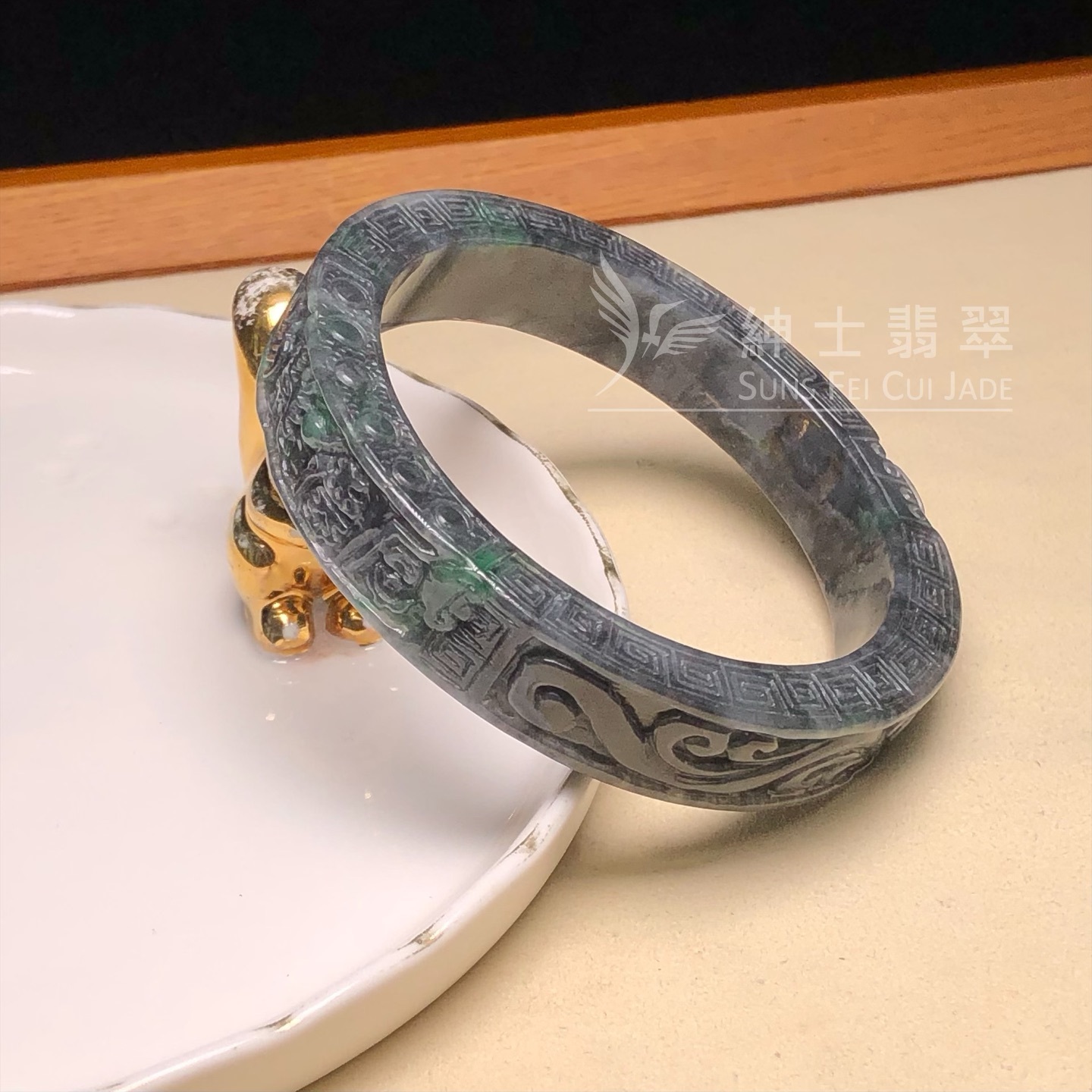 烏雞綠特式鐲58.5mm