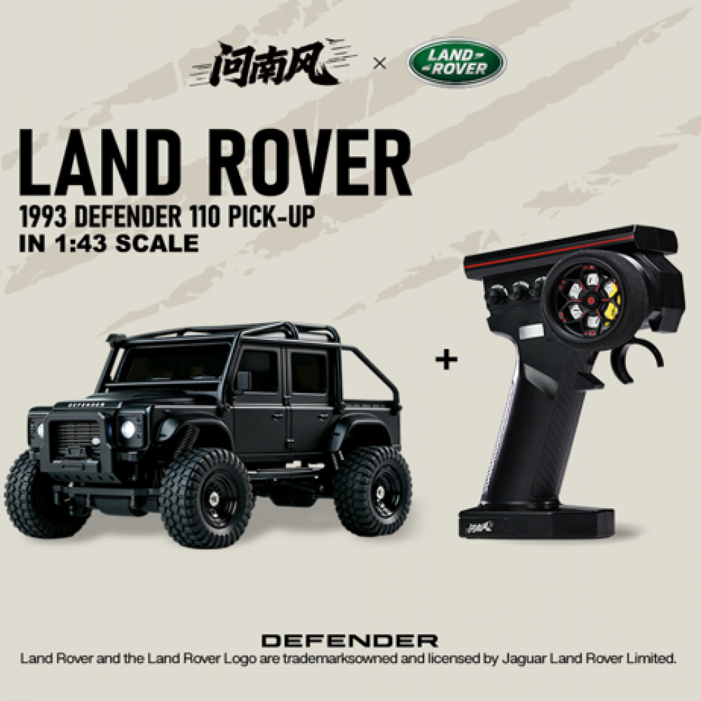 1/43 2.4G 4WD 越野路華 Land Rover Mini RC Car Rock Crawler RTR 黑色 (Official Licensed)