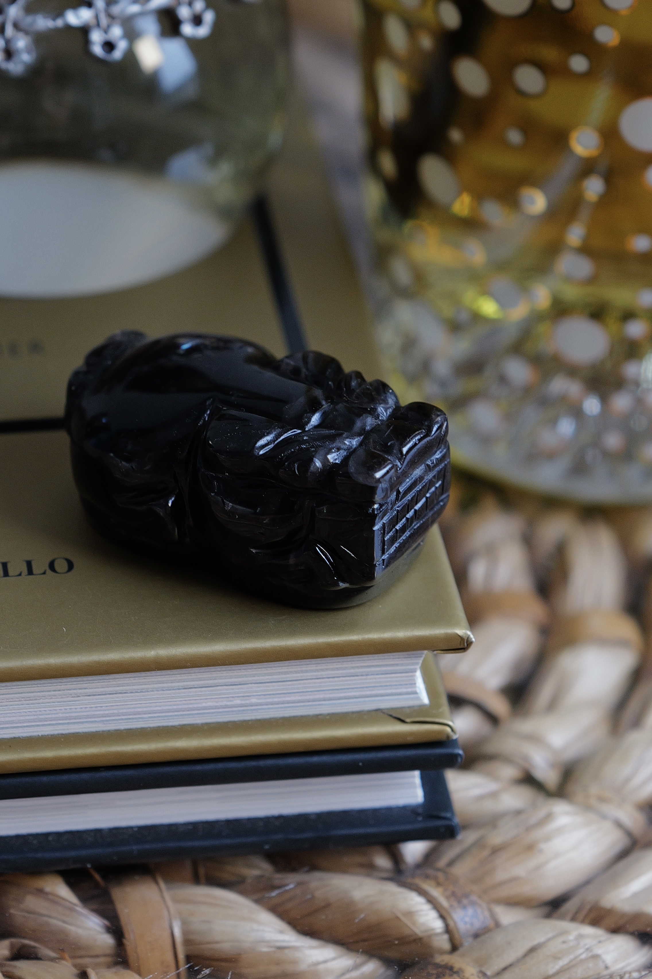  ༒4.6cm黑曜石金錢貔貅擺設༒ PU.1232H5JG5T-RA18*3TN