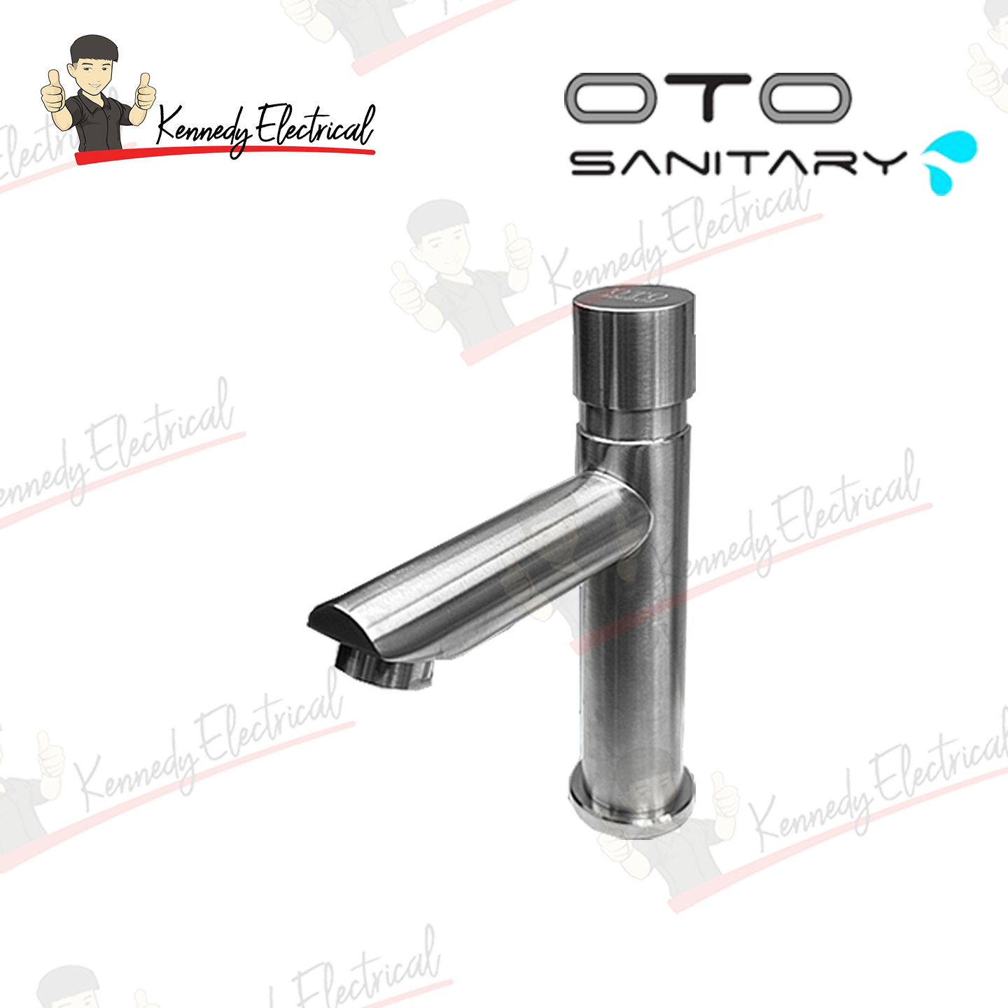 Otosani 304# Stainless Steel Self-Closing Tap - Pillar (966-55#) OTO966-55