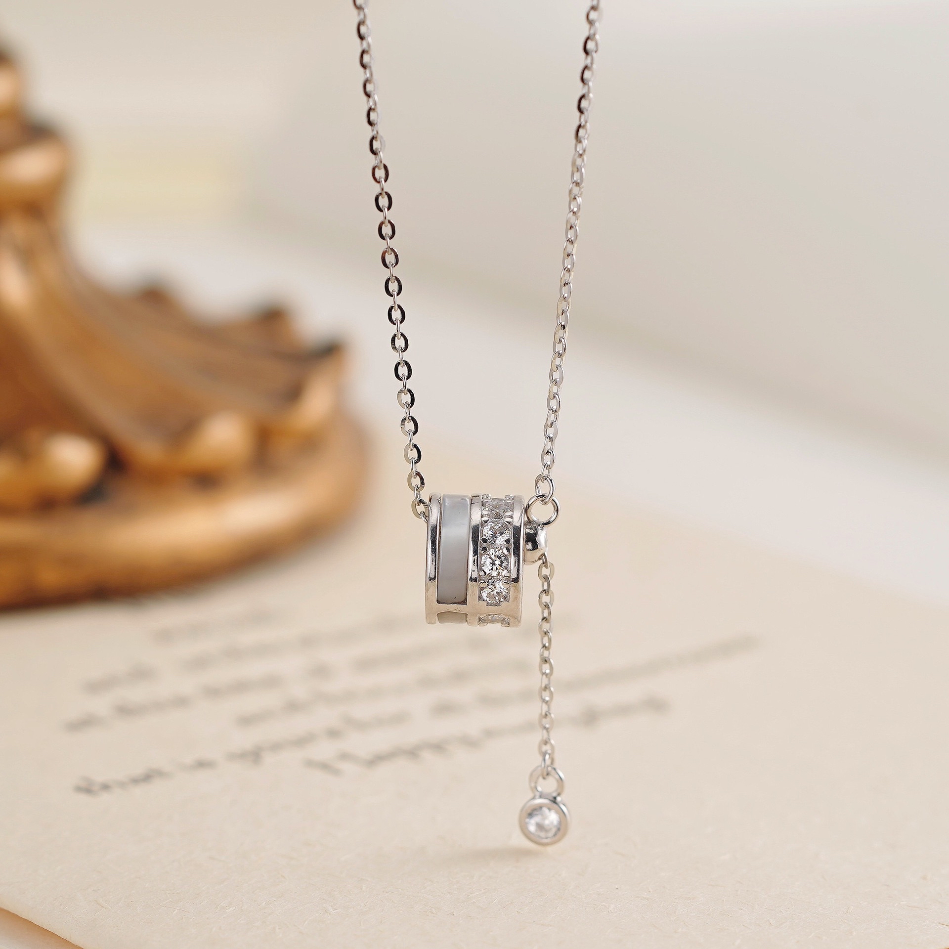 贝母小蛮腰项链