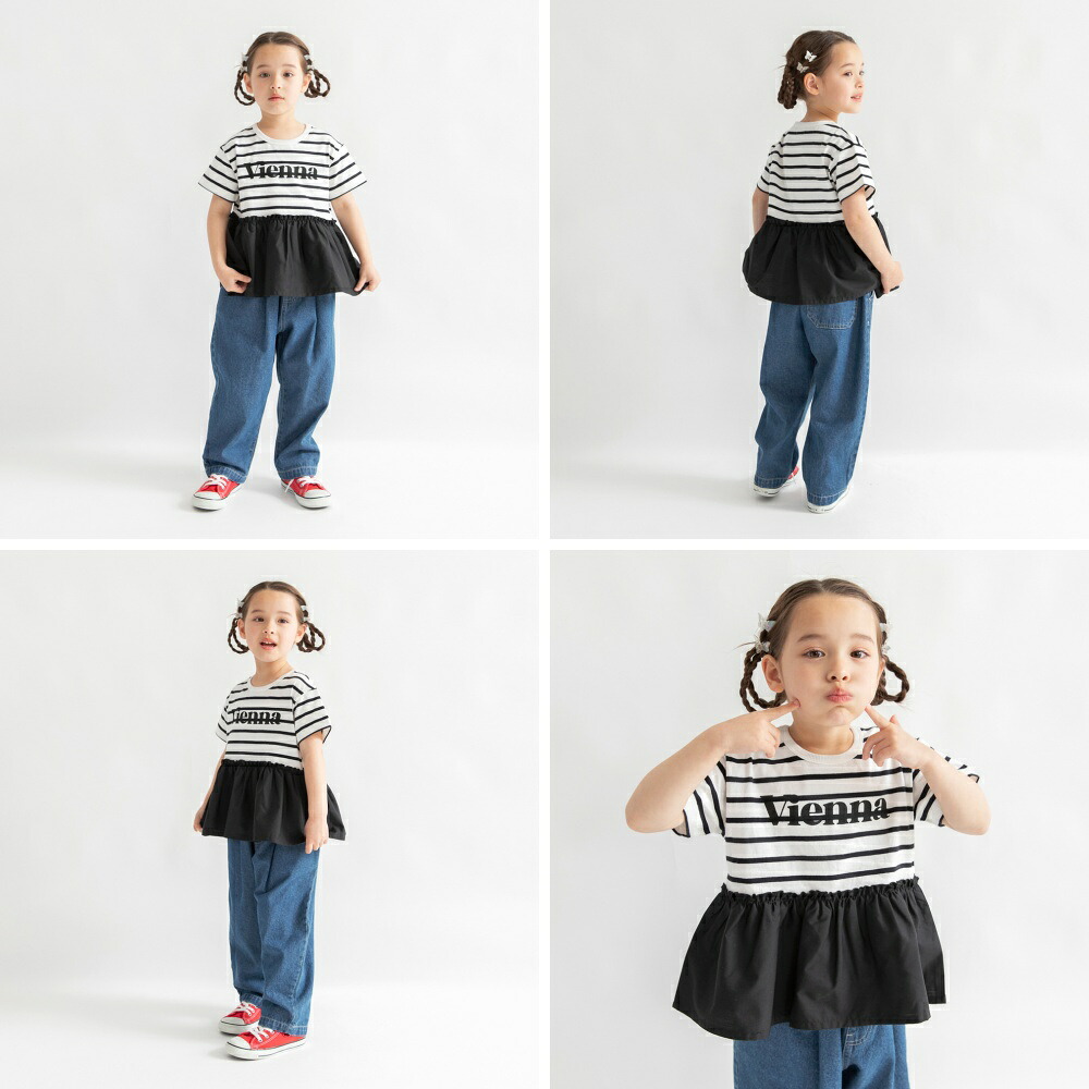 🆕【⭐訂購⭐】🌀 🇯🇵 日本直送🇯🇵 拼布 荷葉邊下擺 短袖上衣［6款選］🌀[ELBA-0185][260326]