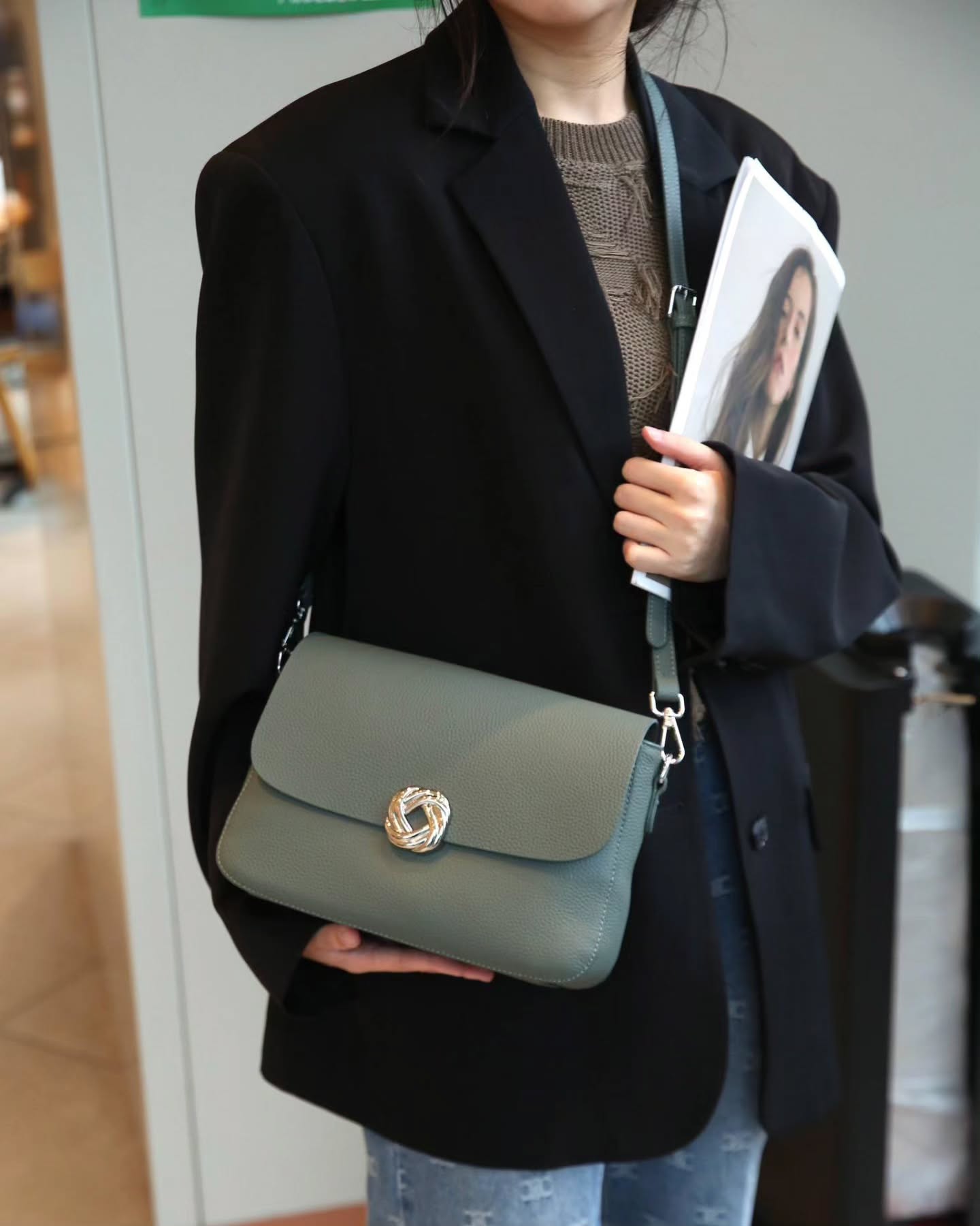 8018# TOGO头层牛皮 信封包🇨🇳