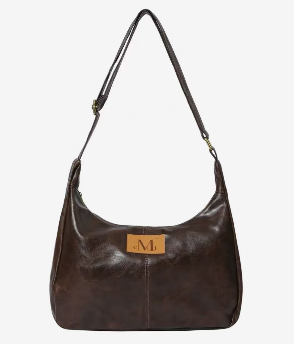 韓國直送限時特價優惠中 MUCENT MERIN GOLD LINE LEATHER SHOULDER BAG - 2 Color