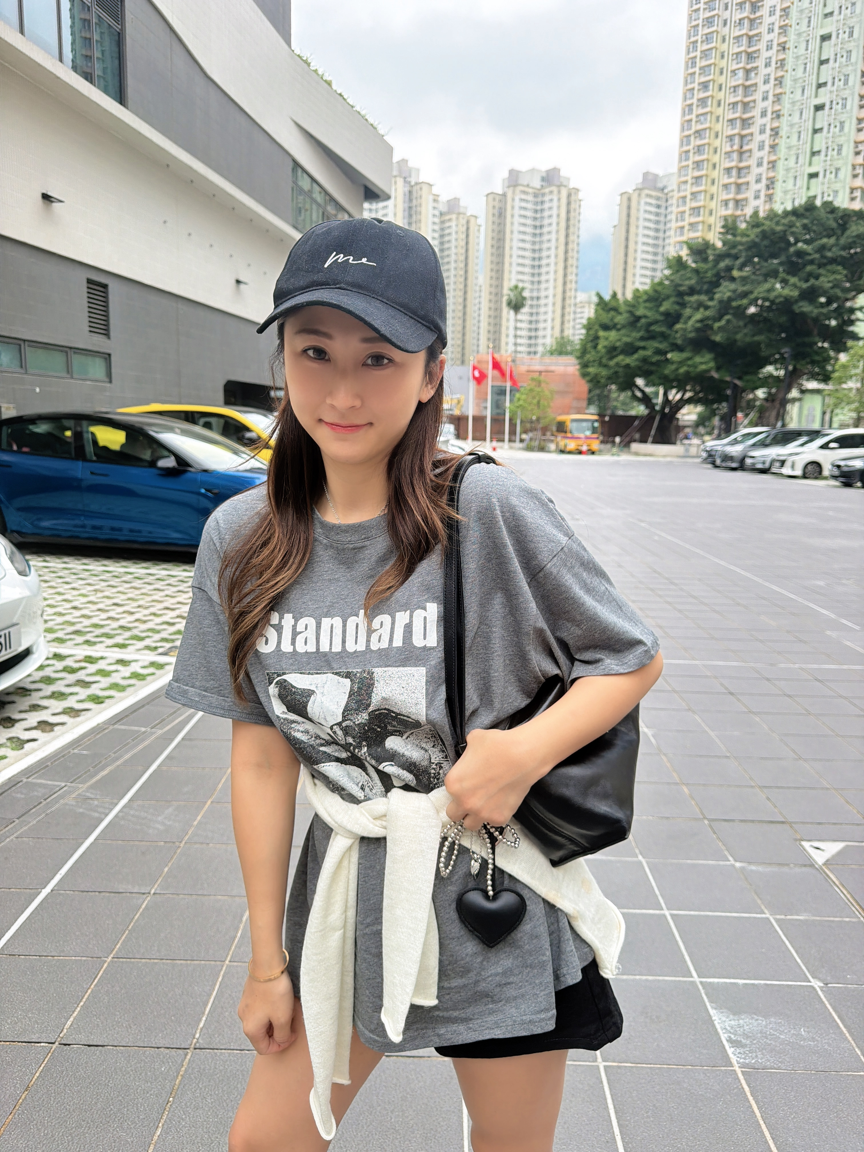 寬鬆大Print Tee(兩色）