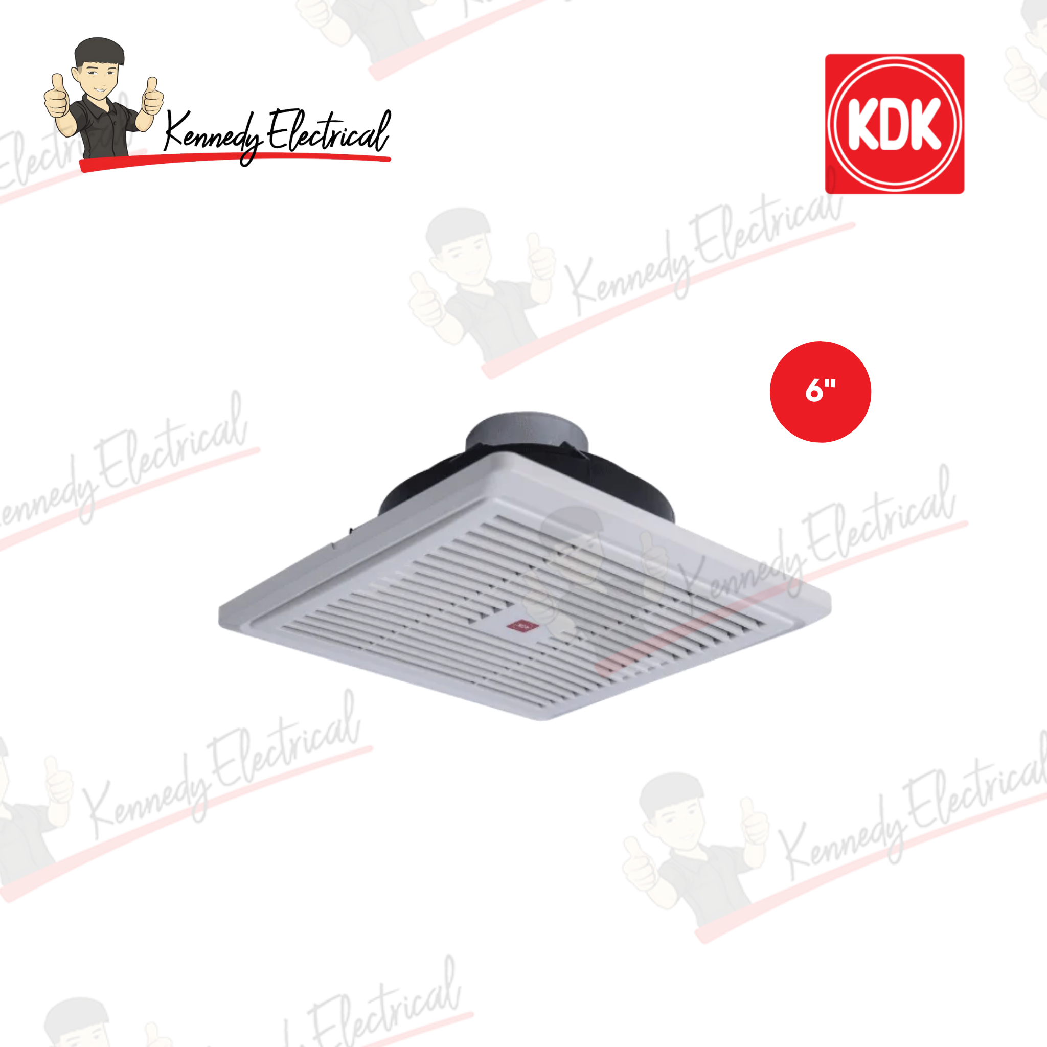 KDK 6" Ceiling Mount Ventilating Fan (15TGQZ)