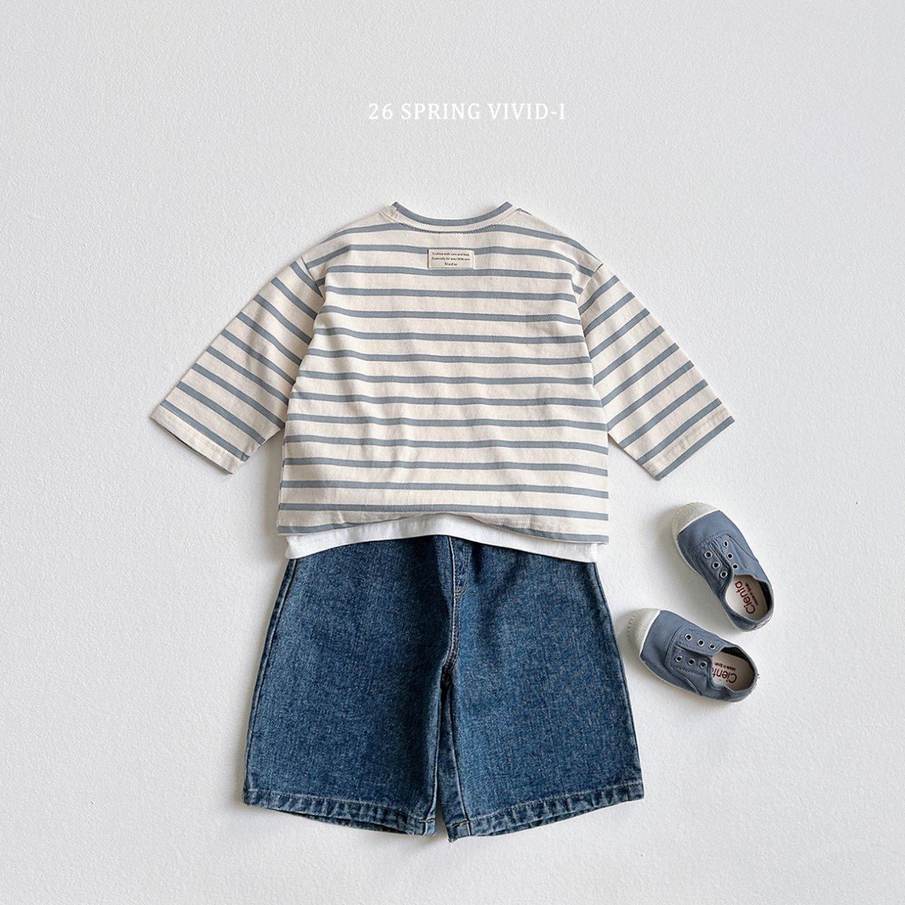 🌸預訂 韓國直送🌸🇰🇷VIVIDI六色清新條紋寬鬆長袖上衣