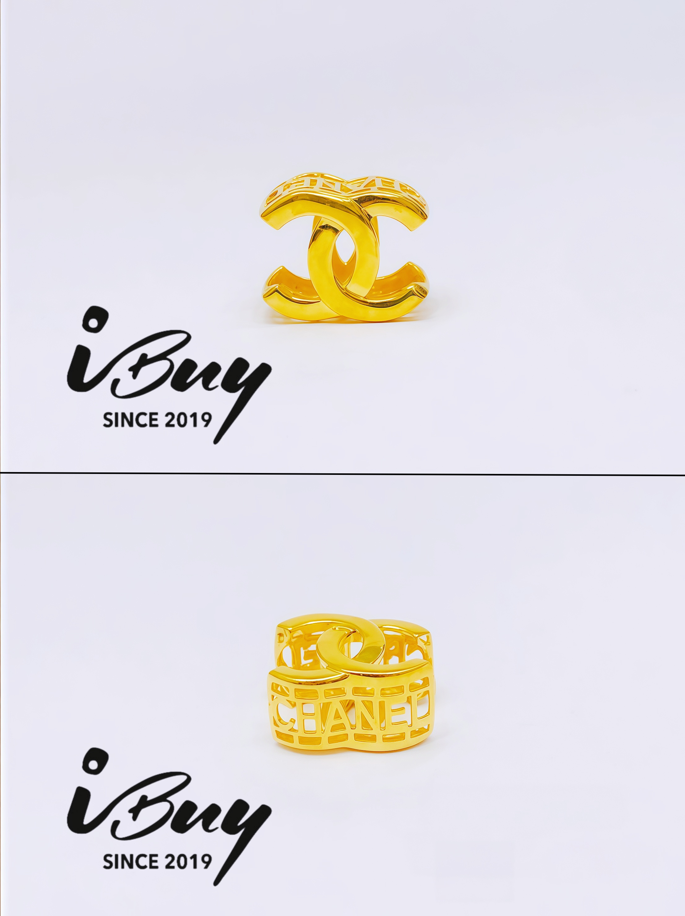 916 GOLD DOUBLE C BEAD 916 金 双C串咀